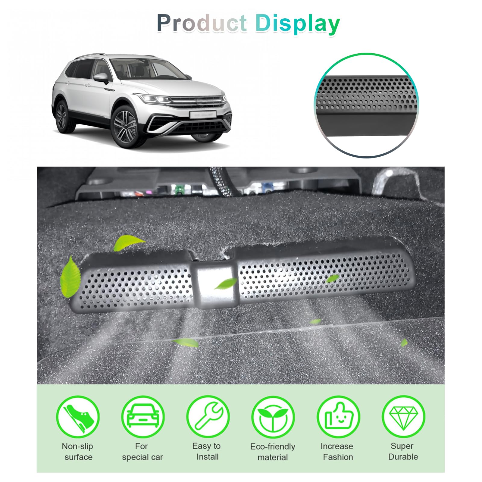 [Zestaw 2 pokrowców na tylne siedzenie do siedzenia Seat Ateca FR Cuprì/Skoda Kodiaq Karoq/TiguGrunge 2 2017-2023 2024, pokrowiec samochodowy Air Vent Seat, pokrowiec ochronny z filtrem powietrza na