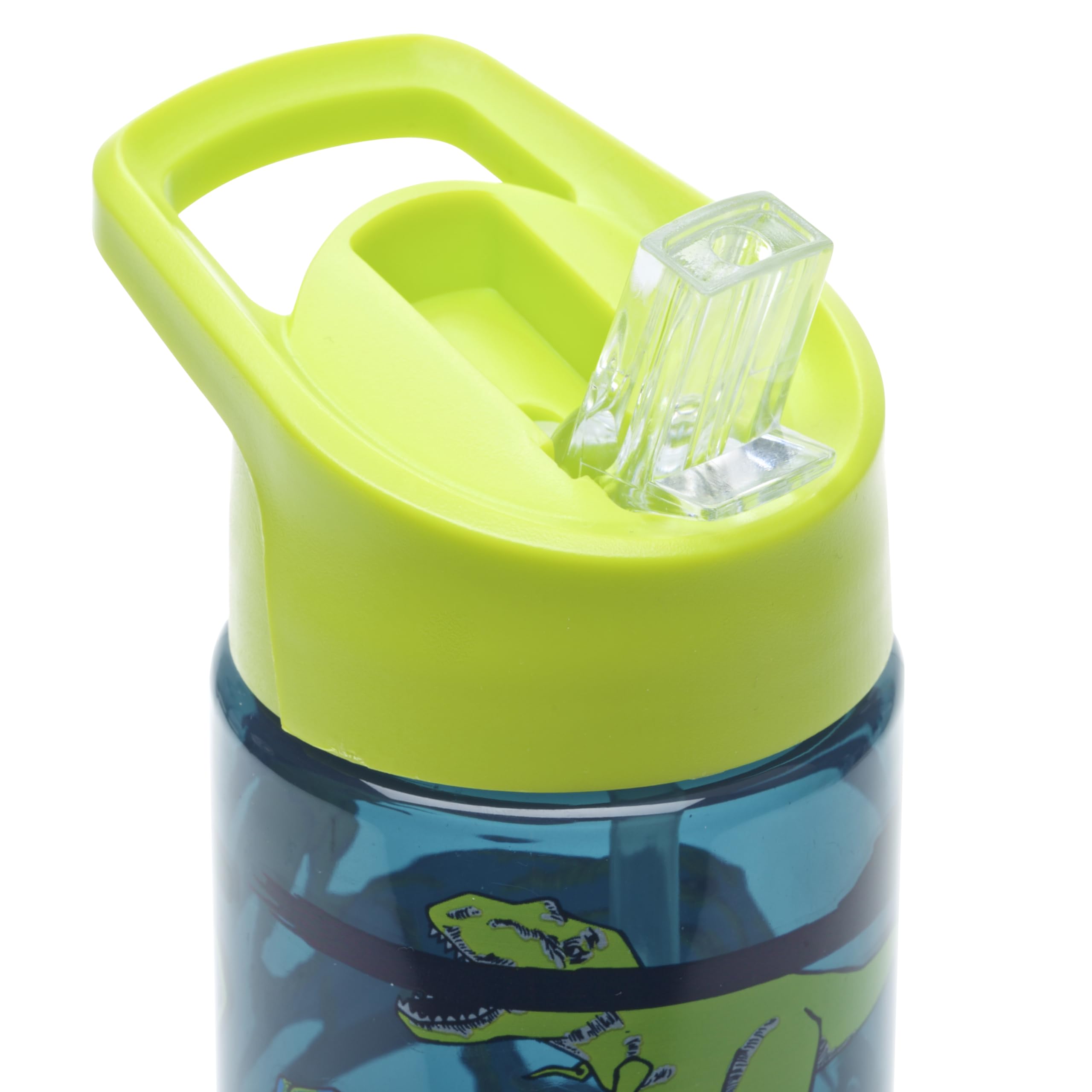 Smash Water Bottle with Straw 700ml - Dinosaur, Dark Blue, 700 ml - Image 3