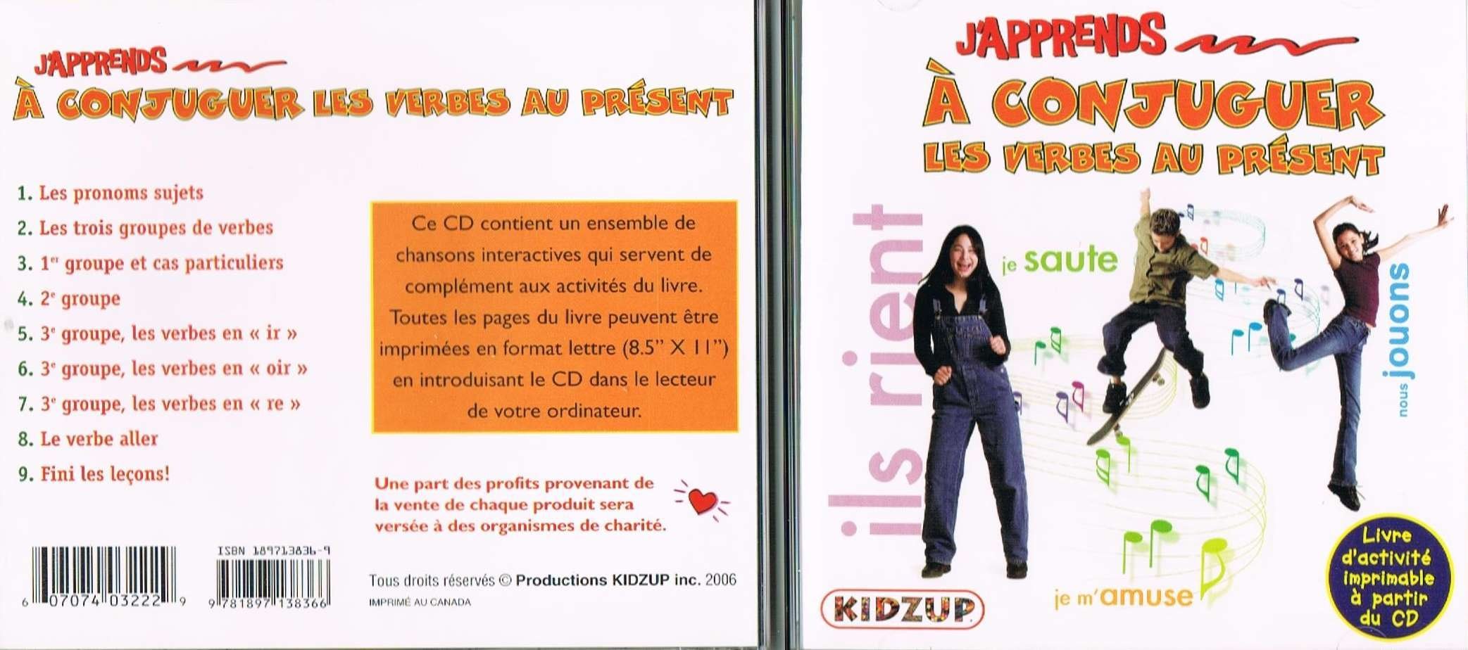 J'apprends a Conjuguer Les Verbes au Present [Audio CD] KidZup