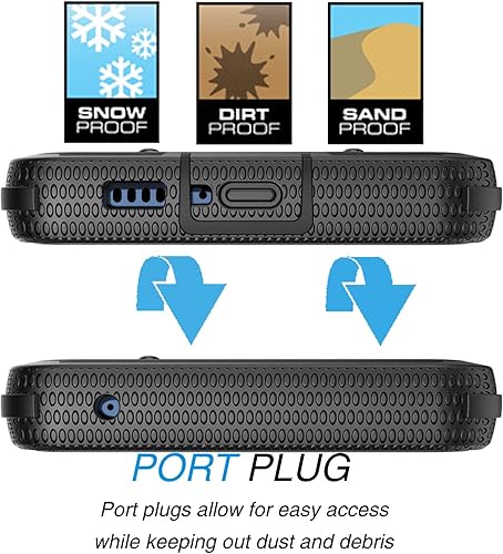 Vista 5 de Tekcoo Funda para Moto Edge 5G UW/Motorola Moto Edge 2021 con clip de funda, [Tshell] [Pantalla incorporada] [Cinturón de bloqueo con función atril]