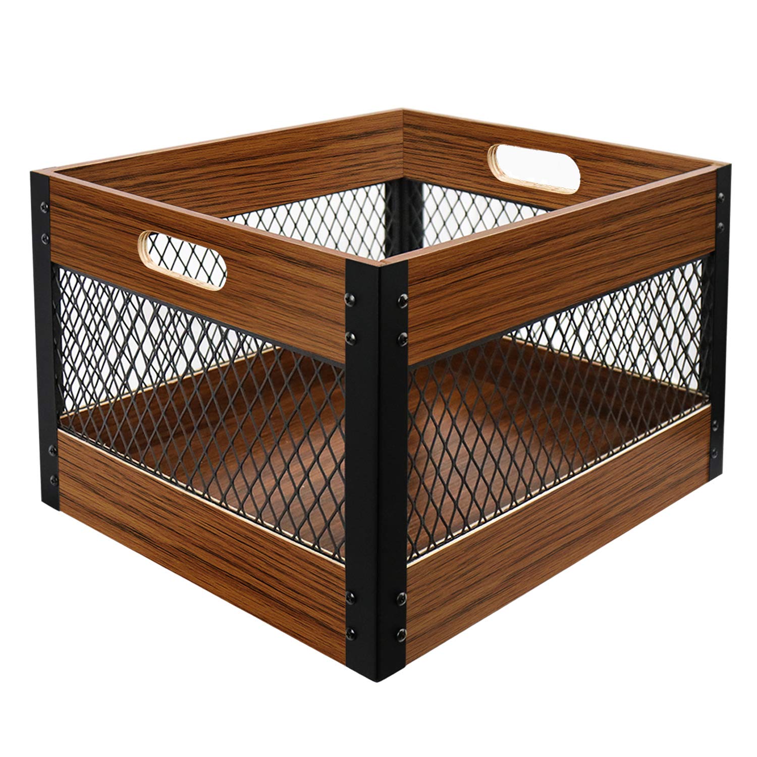 Buy Xcosrack Brown Wood Storage Crates, Industrial Wooden Crate