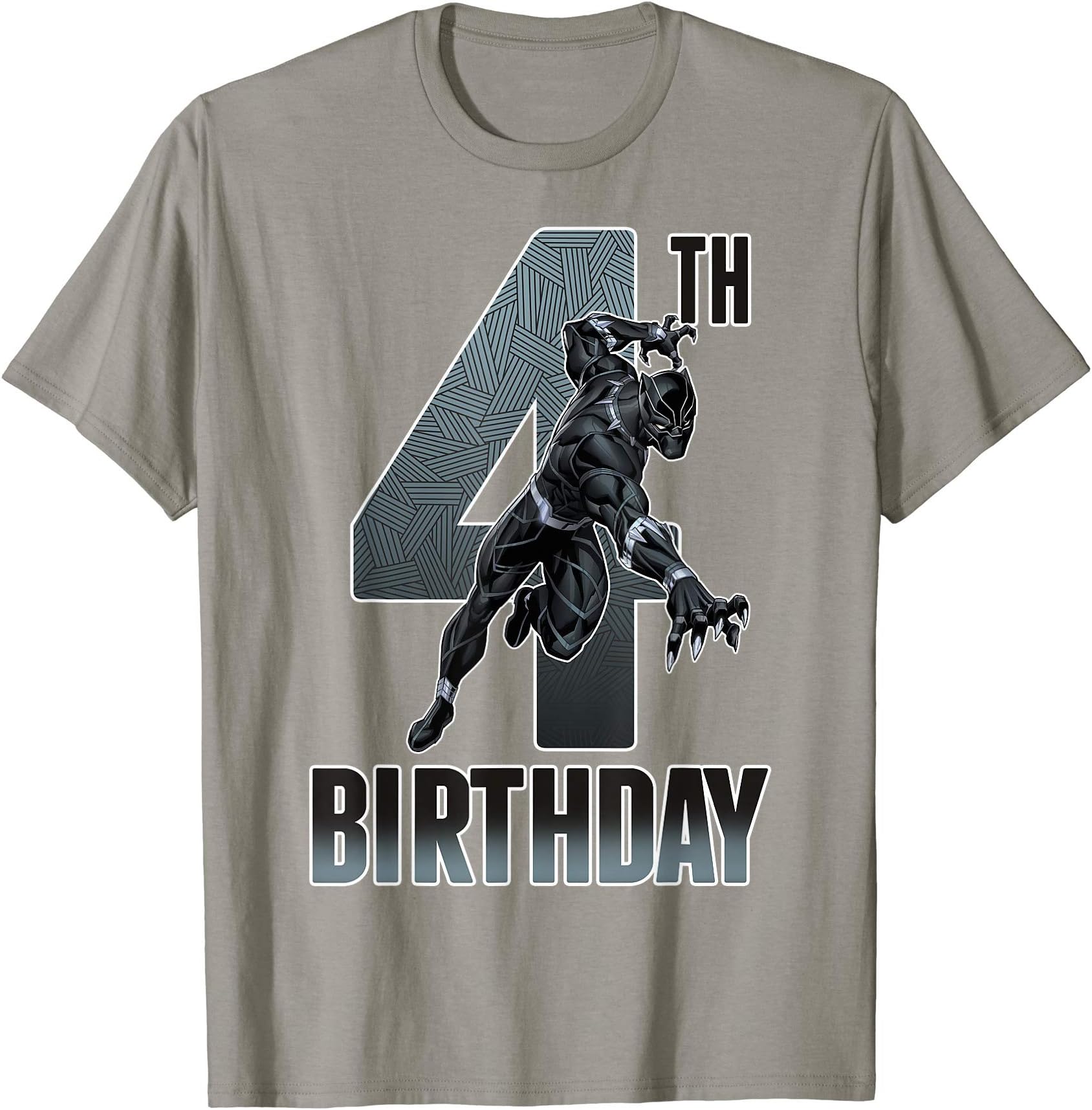 Marvel Comics Classic Avengers Black Panther 4th Birthday T-ShirtOEKO-TEX STANDARD 100