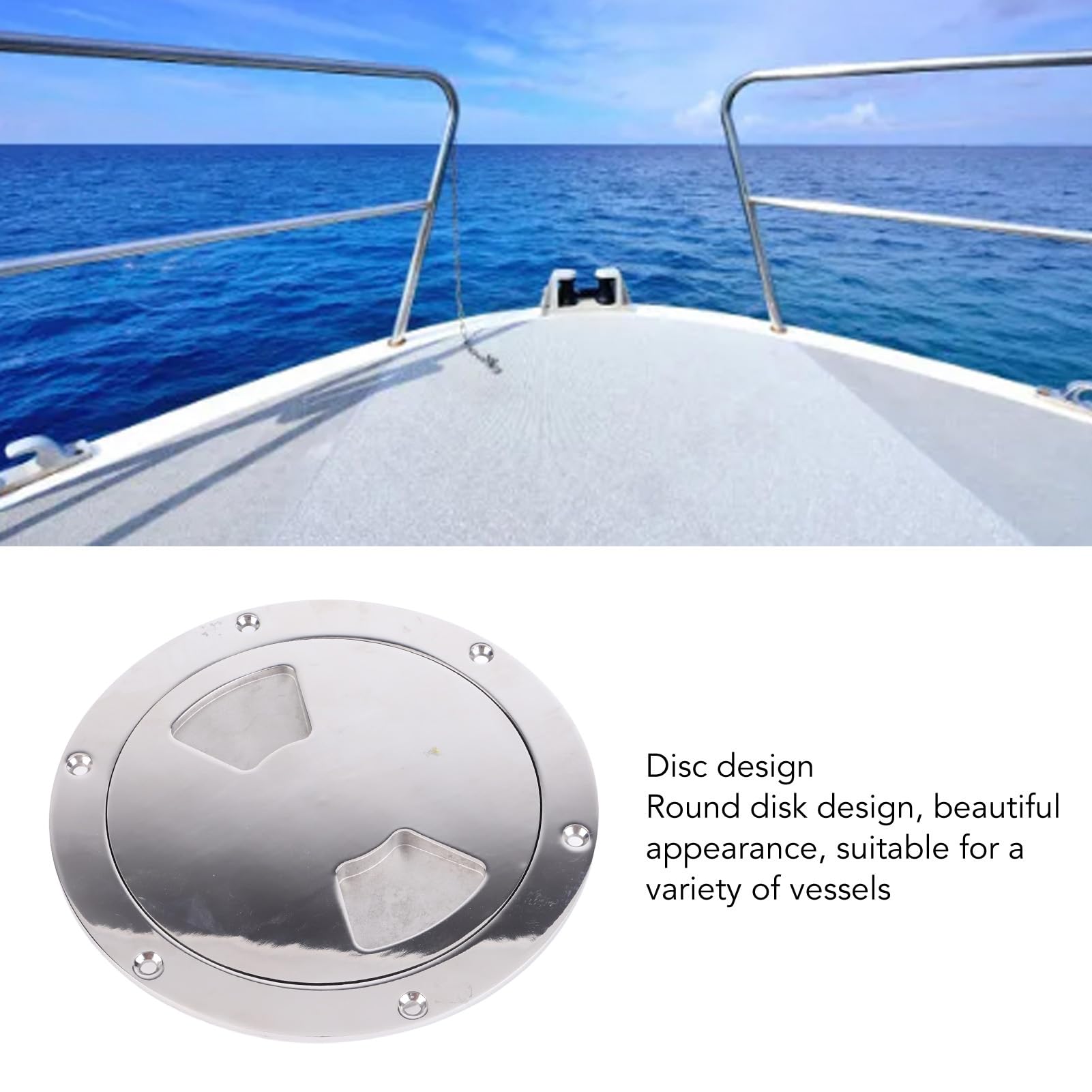 Elprico Passacavo per Coperta Barca, Acciaio Inossidabile 316, Design