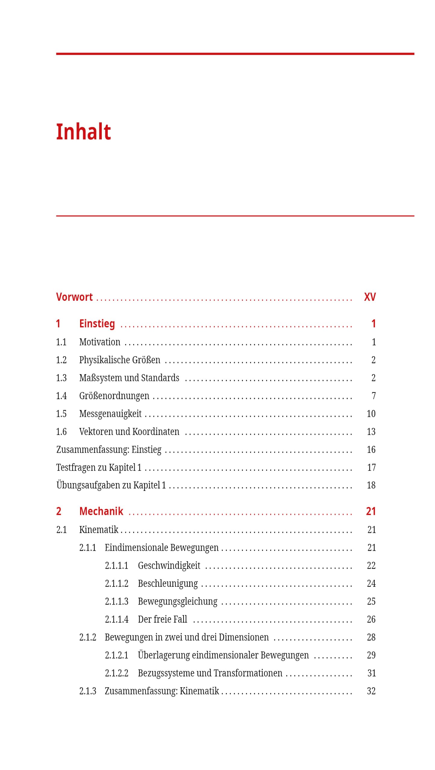 Physik für das Bachelorstudium