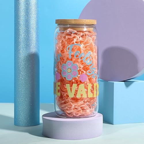 Miniatura 5 de AHIJOY Vinilo adhesivo permanente mate con purpurina dorada de 12 x 5 pies, vinilo brillante para cortador de manualidades, decoración del hogar,