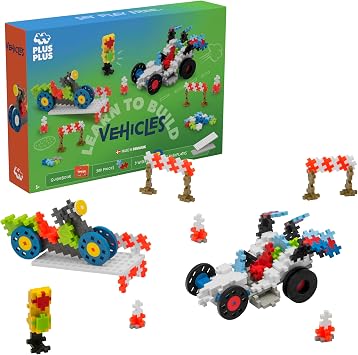 PLUS PLUS 9607011 Yaratıcı Yapı Taşları, Araç Seti, PlusPlus Go, Dahice İnşaat Oyuncağı, 500 Parça