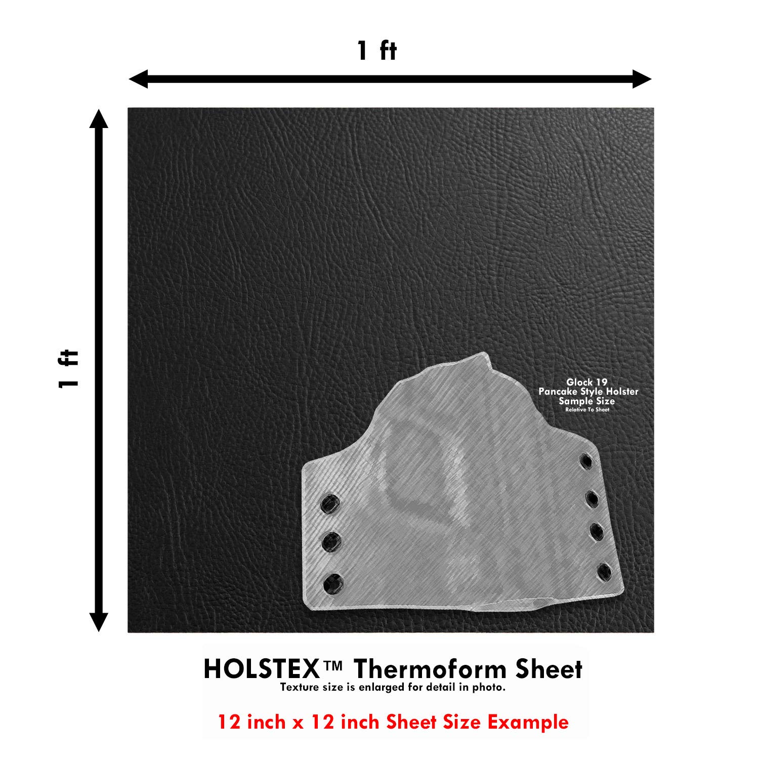 HOLSTEX Raptor Thermoform Sheet - DIY Holsters & Sheaths -5