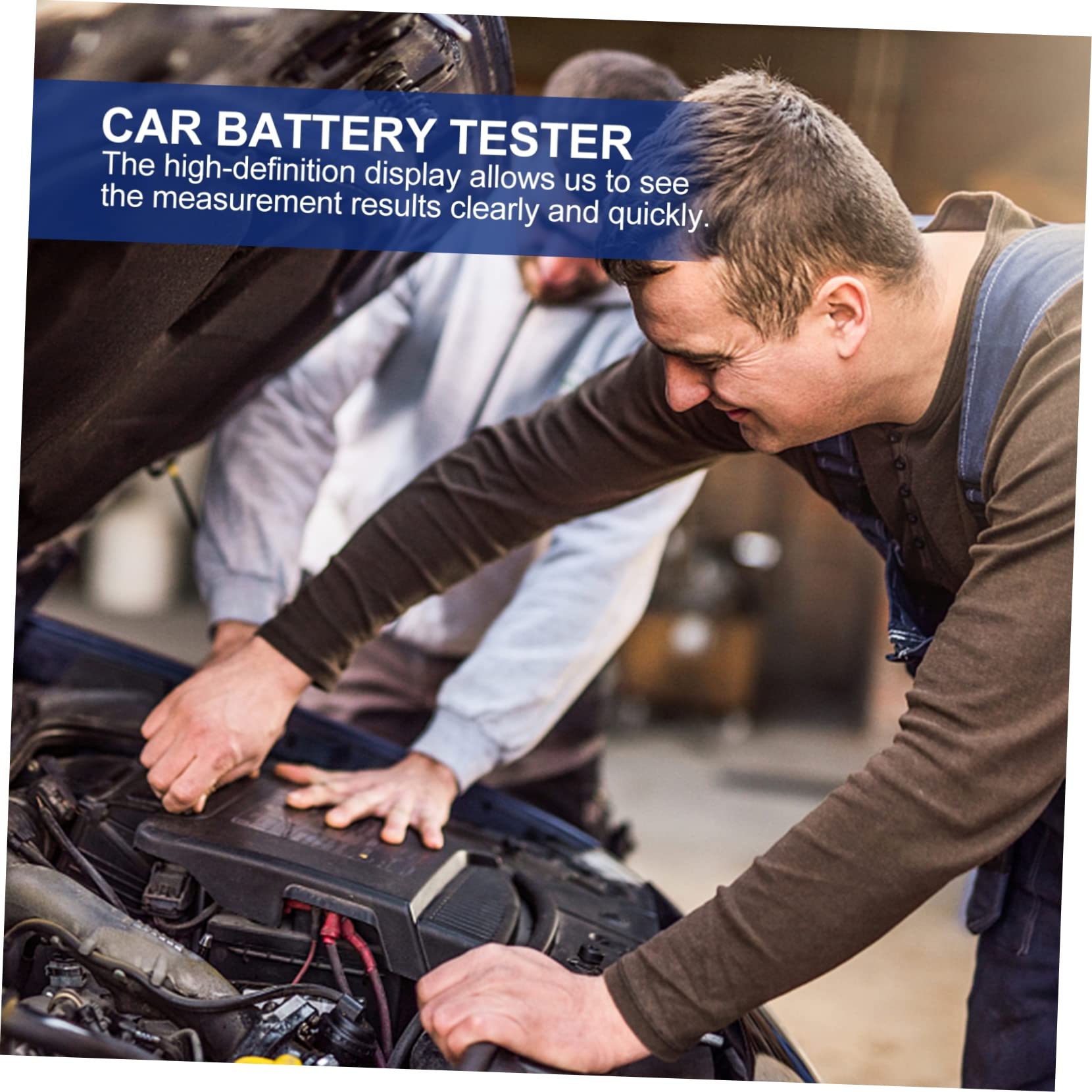 PACKOVE Tester Batteria Auto 12v Strumento di Carico Preciso Schermo Chiaro e 9 Lingue per Auto Moto Camion