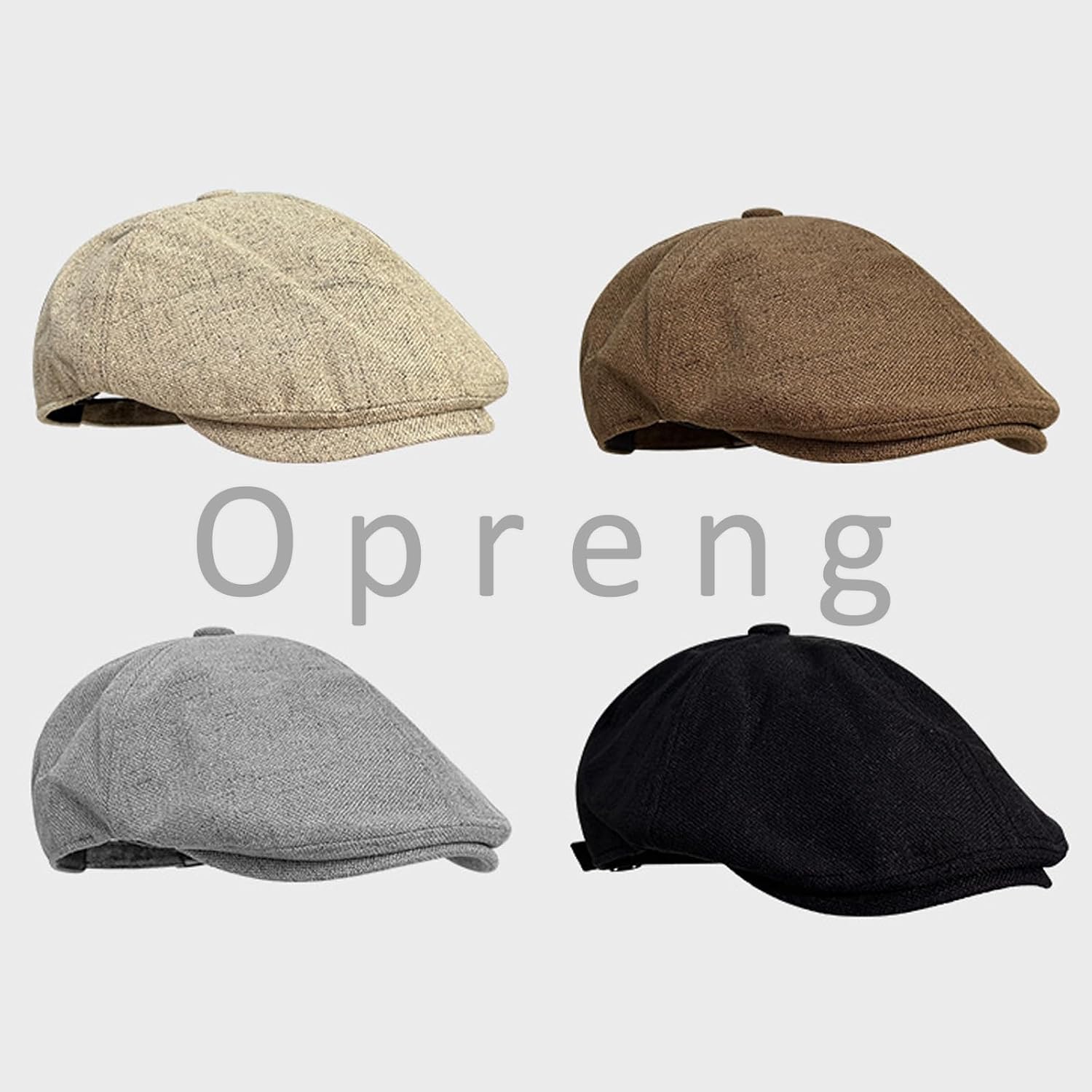 Summer Knitted Thin Beret Hat Polyester Newsboy Cap Unisex Vintage Flat Ivy Breathable