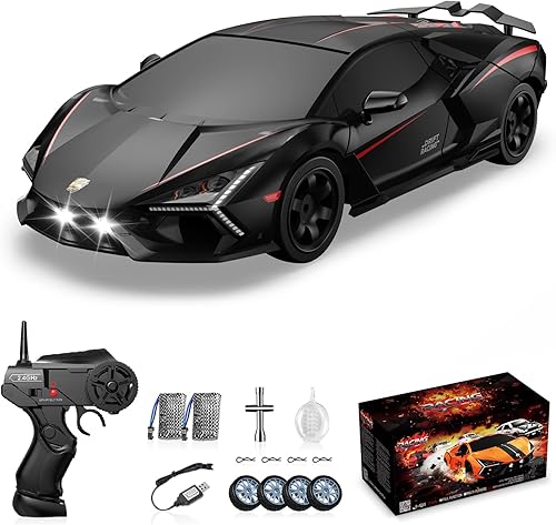 Coche de deriva a control remoto, auto RC a la deriva de 2.4 GHz 116, autos de control remoto 4WD de alta velocidad, vehículos de carreras de