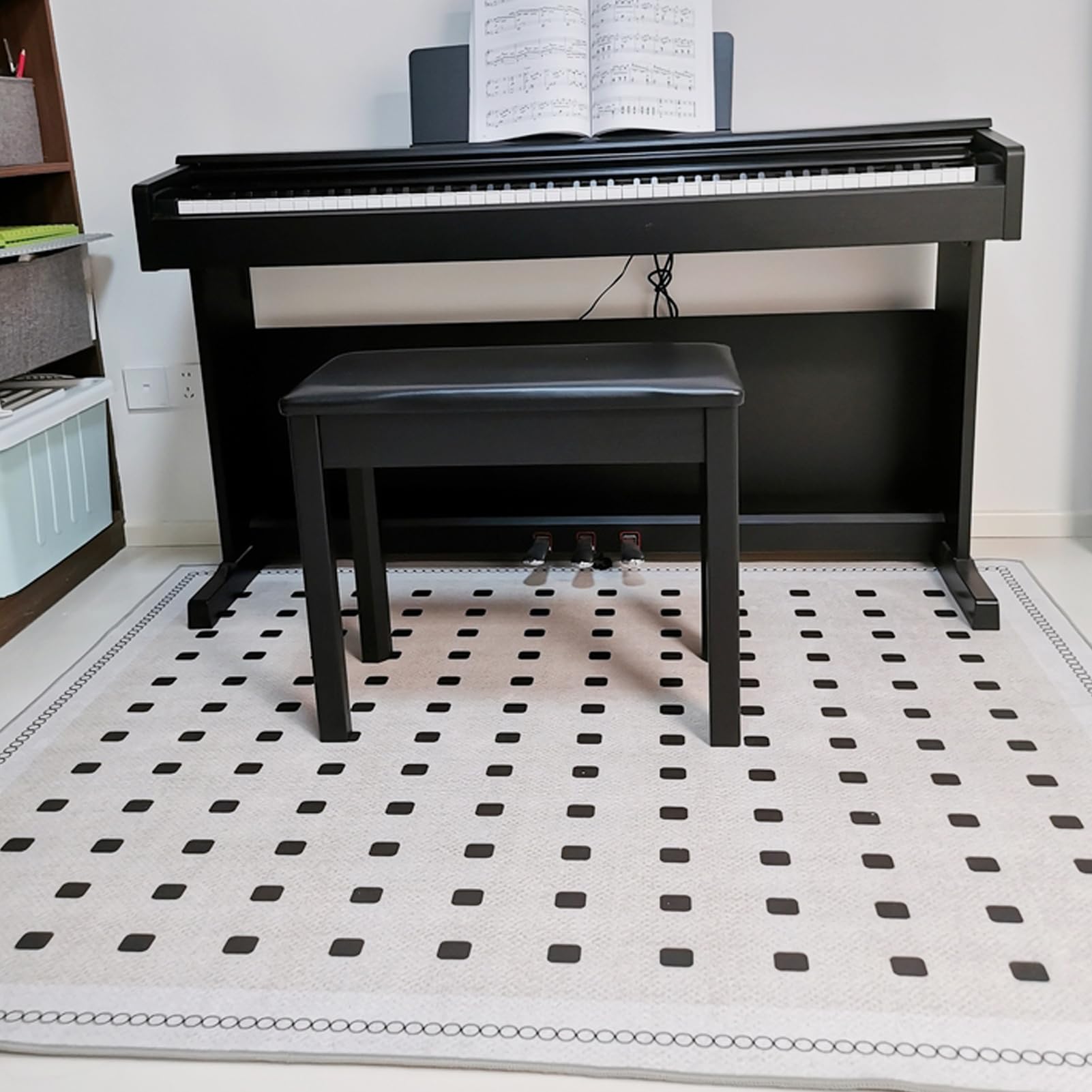 180 x 140 cm, dywanik bębnowy, dźwiękoszczelny koc, akcesoria perkusyjne do zestawu perkusyjnego, profesjonalny, prostokątny, elektroniczny, jazzowy, mata amortyzująca do bębna basowego, werbla,