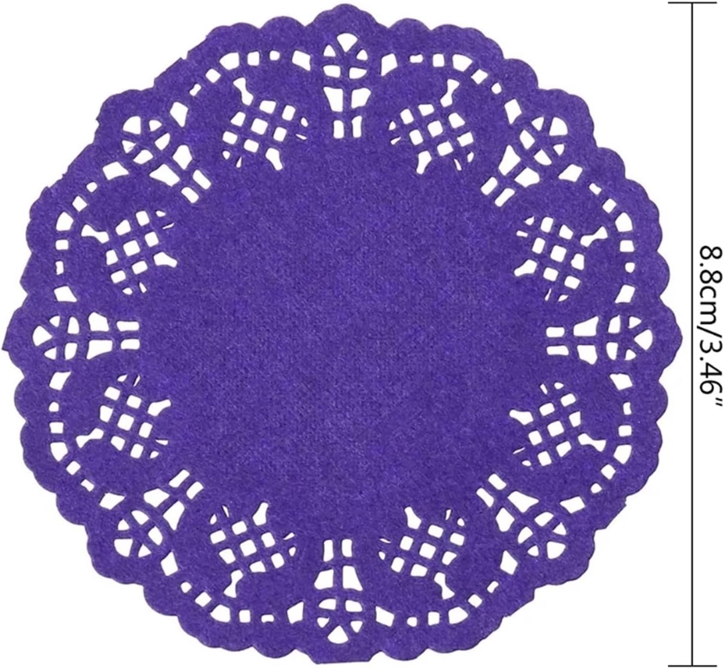 Doilies for Dessert Trays 800 Pcs Round Lace Paper Mats Coasters Placemats Wedding Events Party Table Gift Doilies Vintage Placemat(Red)