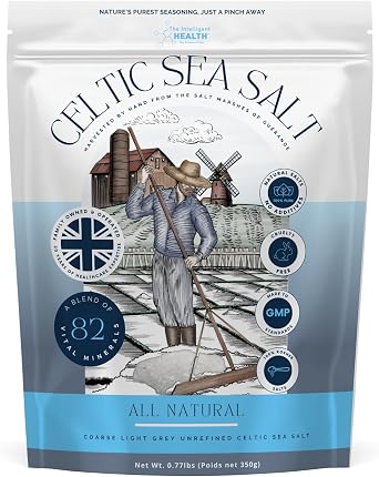 Celtic Sea Salt - Unrefined Light Grey Coarse Salt, Hand-Harvested, 350g