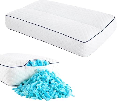 BALAPET Rodillera de espuma viscoelástica de gel para personas que duermen de lado (blanco, 3 pulgadas de altura)