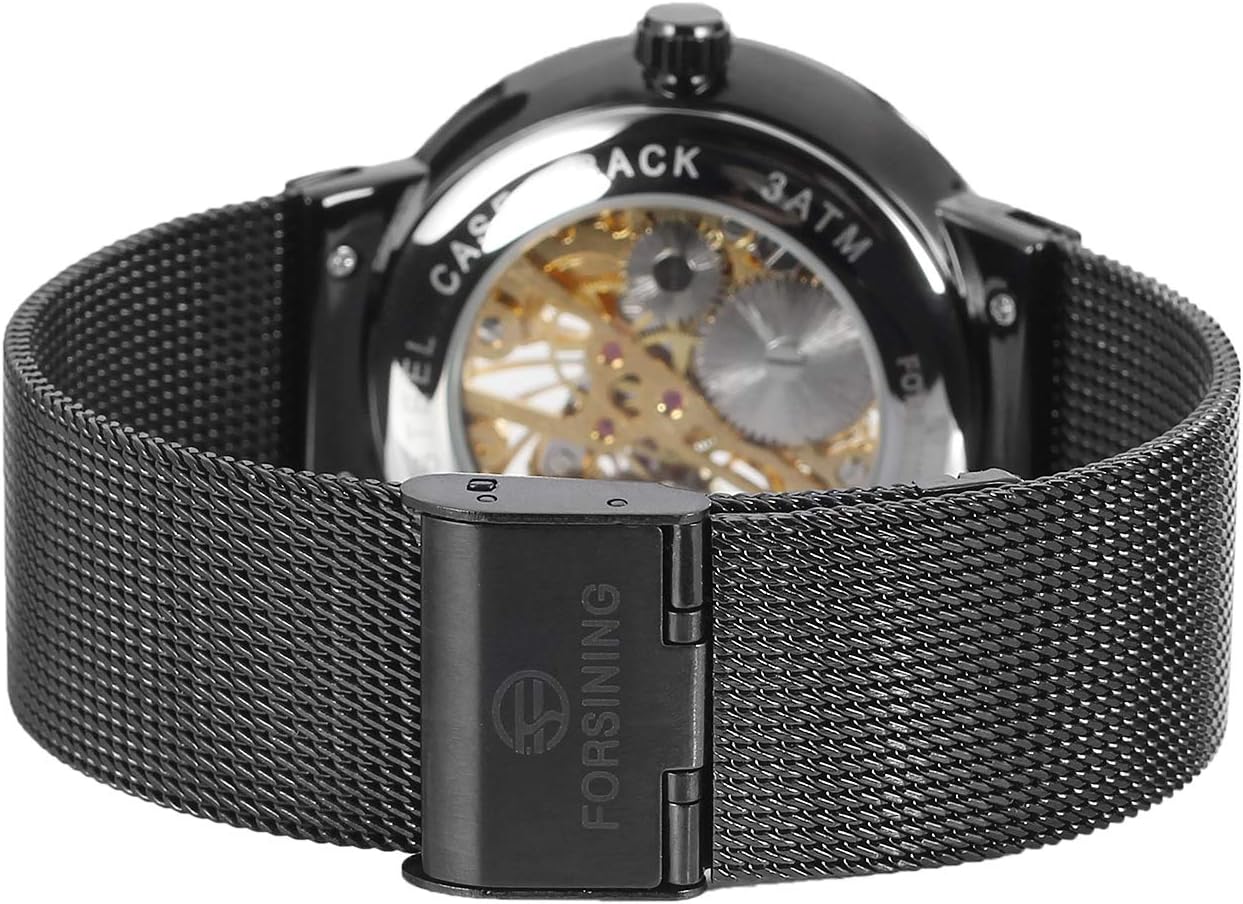 FORSINING WD19 Watch Back View with Clasp