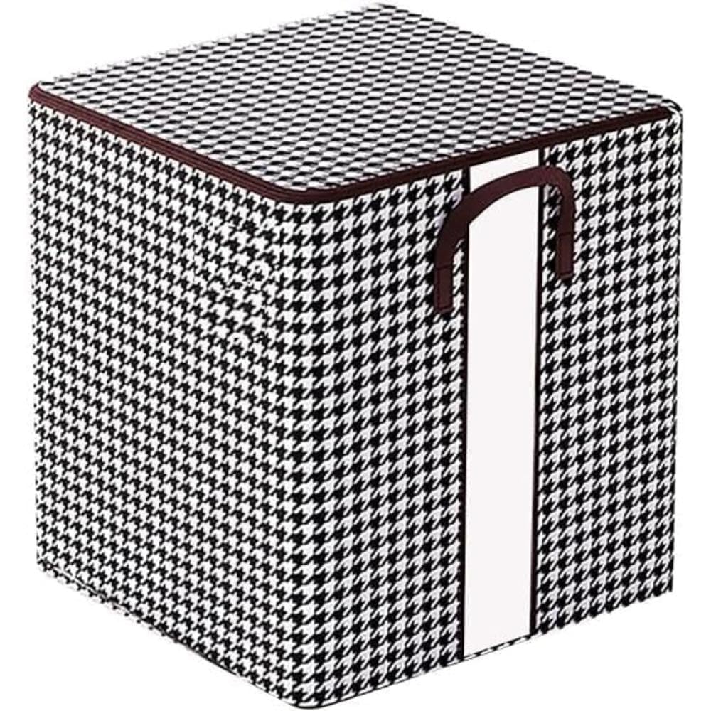 180L Multipurpose Collapsible Storage Bag with Lid & Handles | Foldable Quilt Storage Box for Wardrobe & Closet Organizer | Large Capacity Clothes, Blanket & Bedding Storage (1 Pc)-image-1