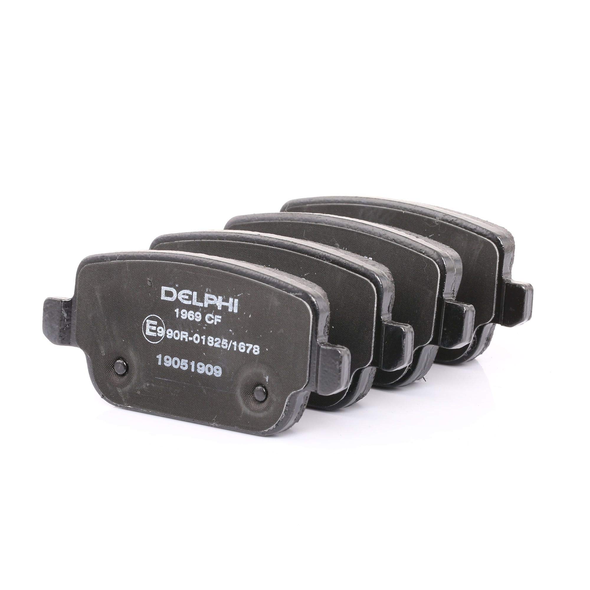 Delphi Kit Pastiglie Freni Posteriore Non Predisposto Per Visualizzazione Avviso Usura Con Accessori LP1969-image
