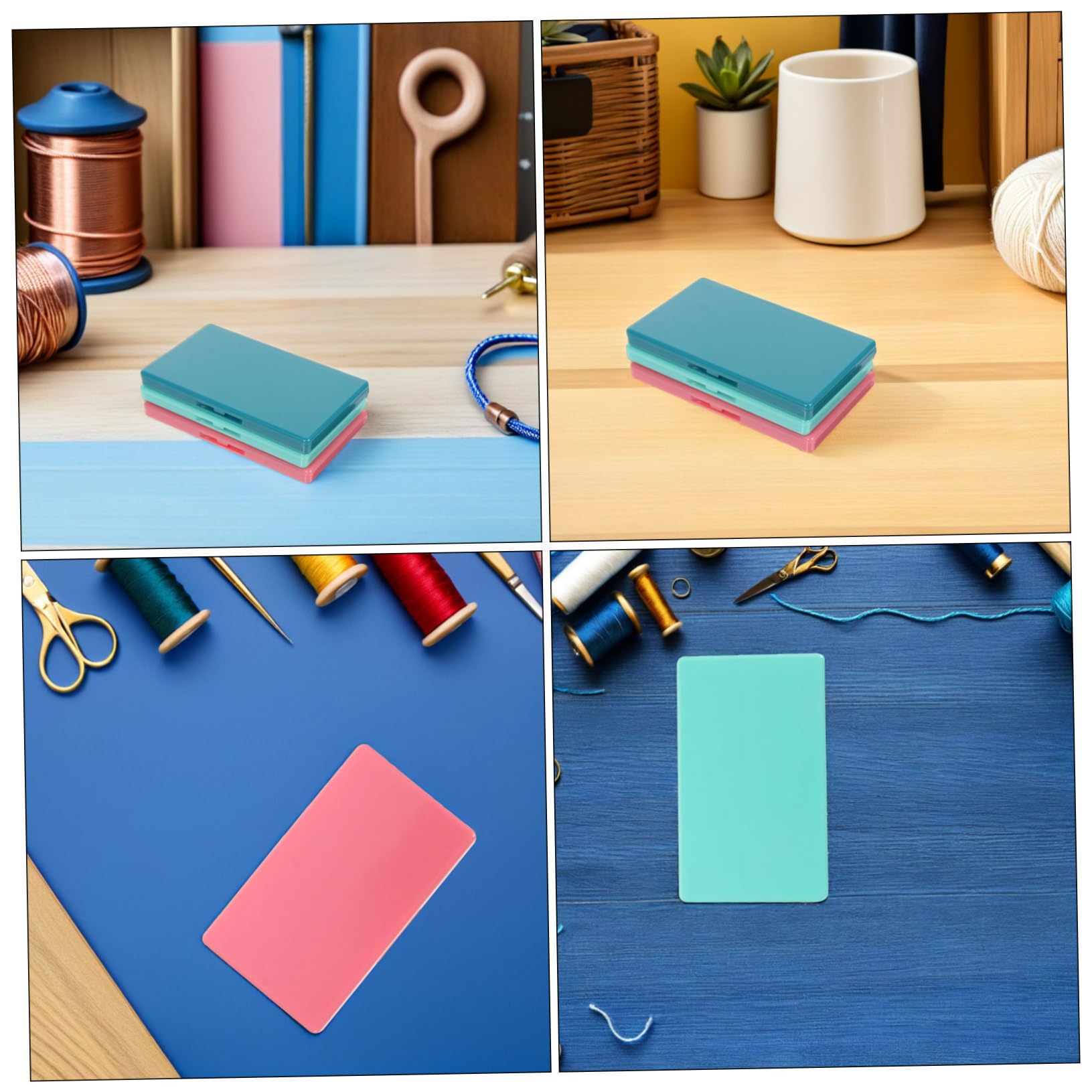 TEHAUX 6 Piezas Caja de Agujas de Coser Magnética Organizador Portátil para Guardar Agujas de Tejer Magnéticas Tapa para Uso Costura Unidades