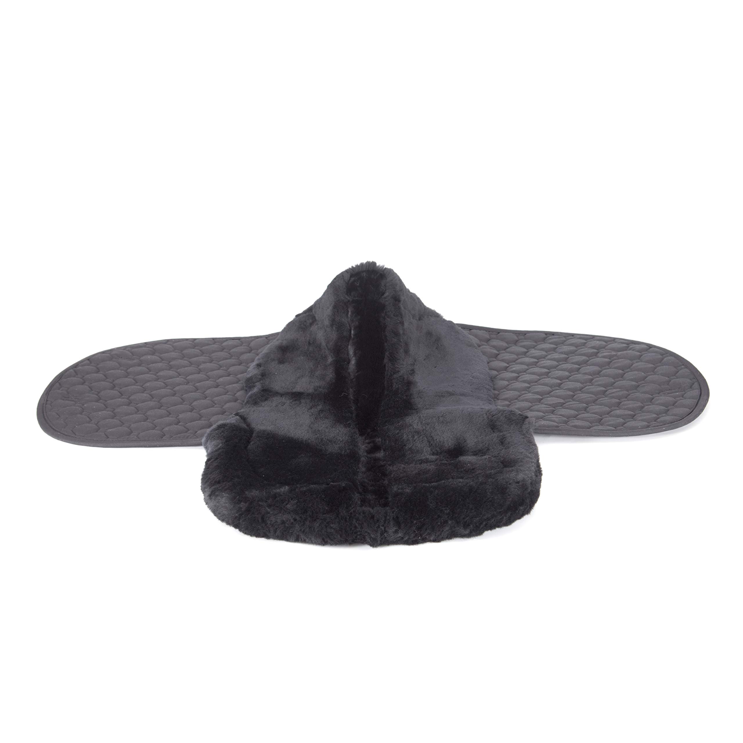 Lamb Skin GP/Jumping Half Lined Numnah - Lammfell Schabracke Schwarz (VSS)