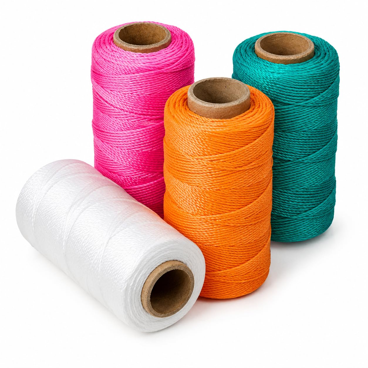 Mason Line String 260FT, 780FT, 390FT, 1500FT, 2300FT, Durable Construction Twine for Laying Bricks, Blocks, Fences in Gardening, DIY &amp; Landscaping Projects (Set 4 Colors, 393 Ft x 4 Pcs)