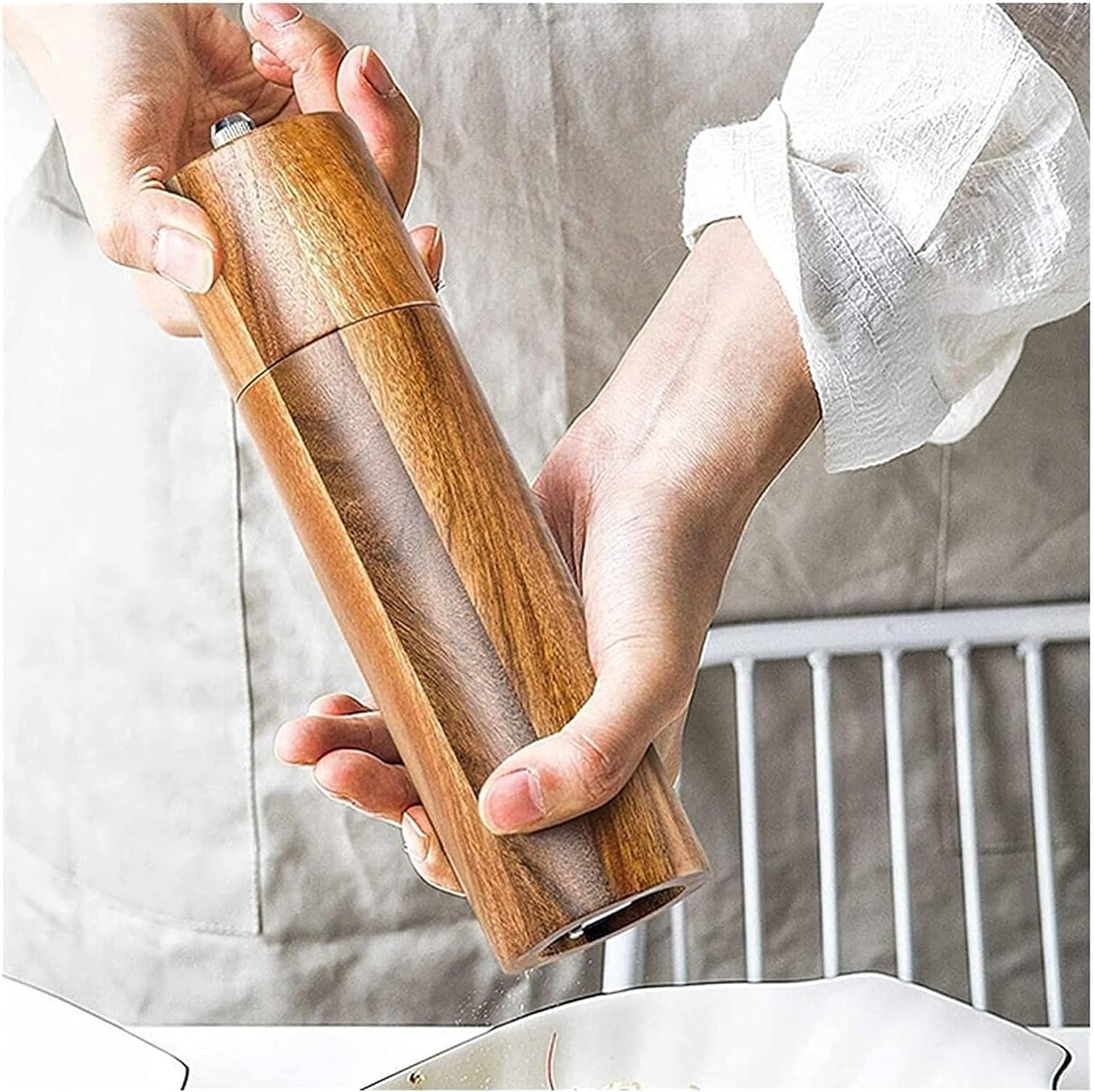 Pepper Grinder Set, Manual Salt And Pepper Mills- Salt Grinder And Pepper Mill