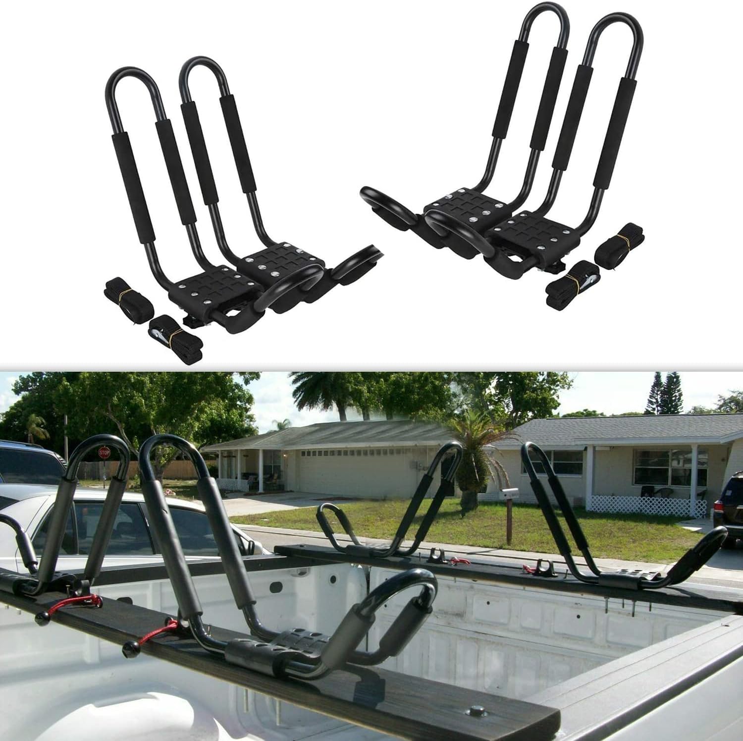 HECASA Universal Kayak Roof Rack JBar Rack Carrier Holder