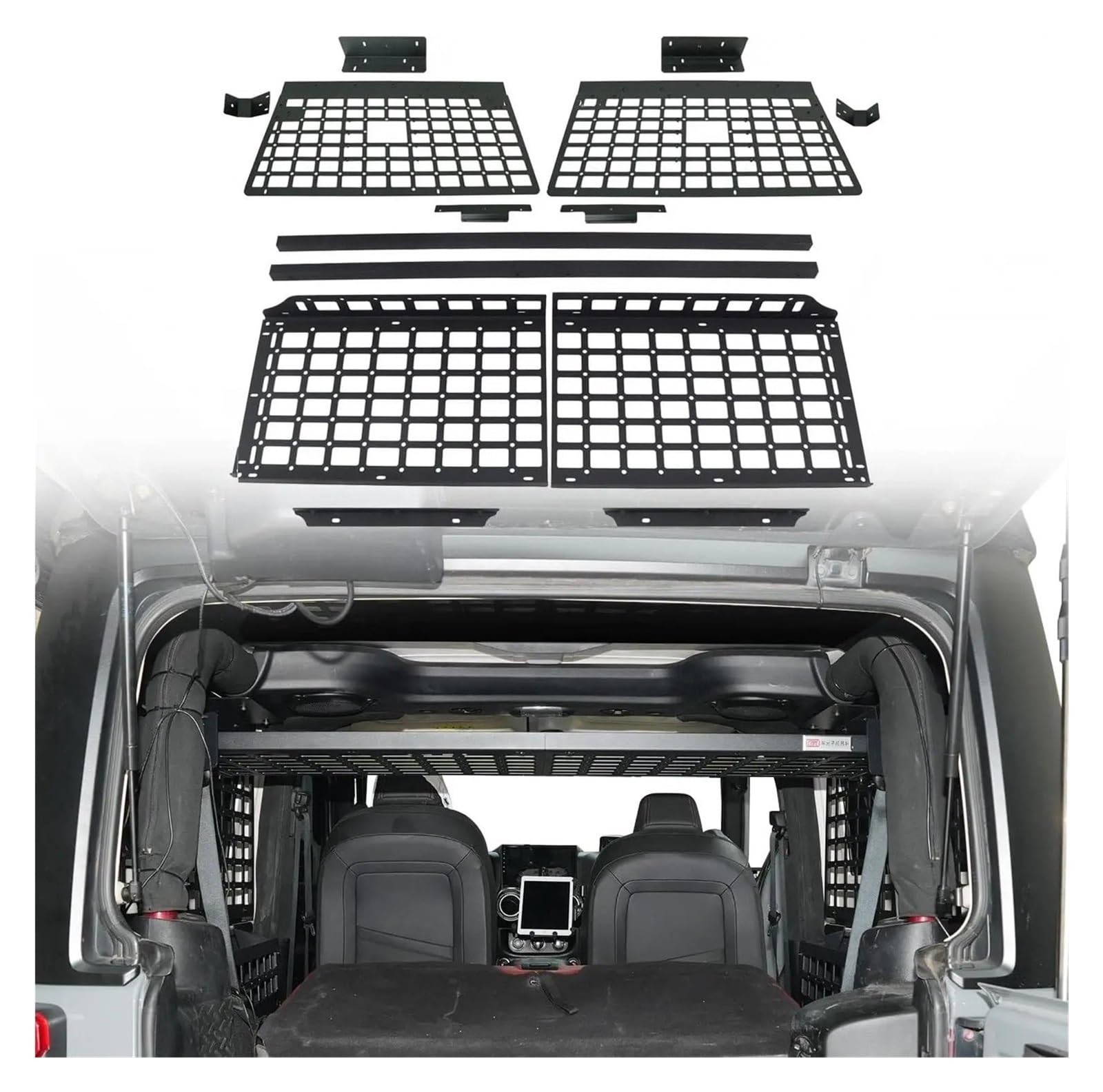 Rear Trunk Parcel Shelf Trunk Shelf Cargo Storage Racks For Jeep For Wrangler 2-Door JK 2007-2017 Luggage Cover
