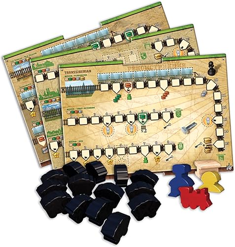 Miniatura 5 de Z-Man Games Ultimate Railroads - Juego de mesa | Juego de estrategia de colocación de trabajadores | Juego de construcción de rutas de tren para