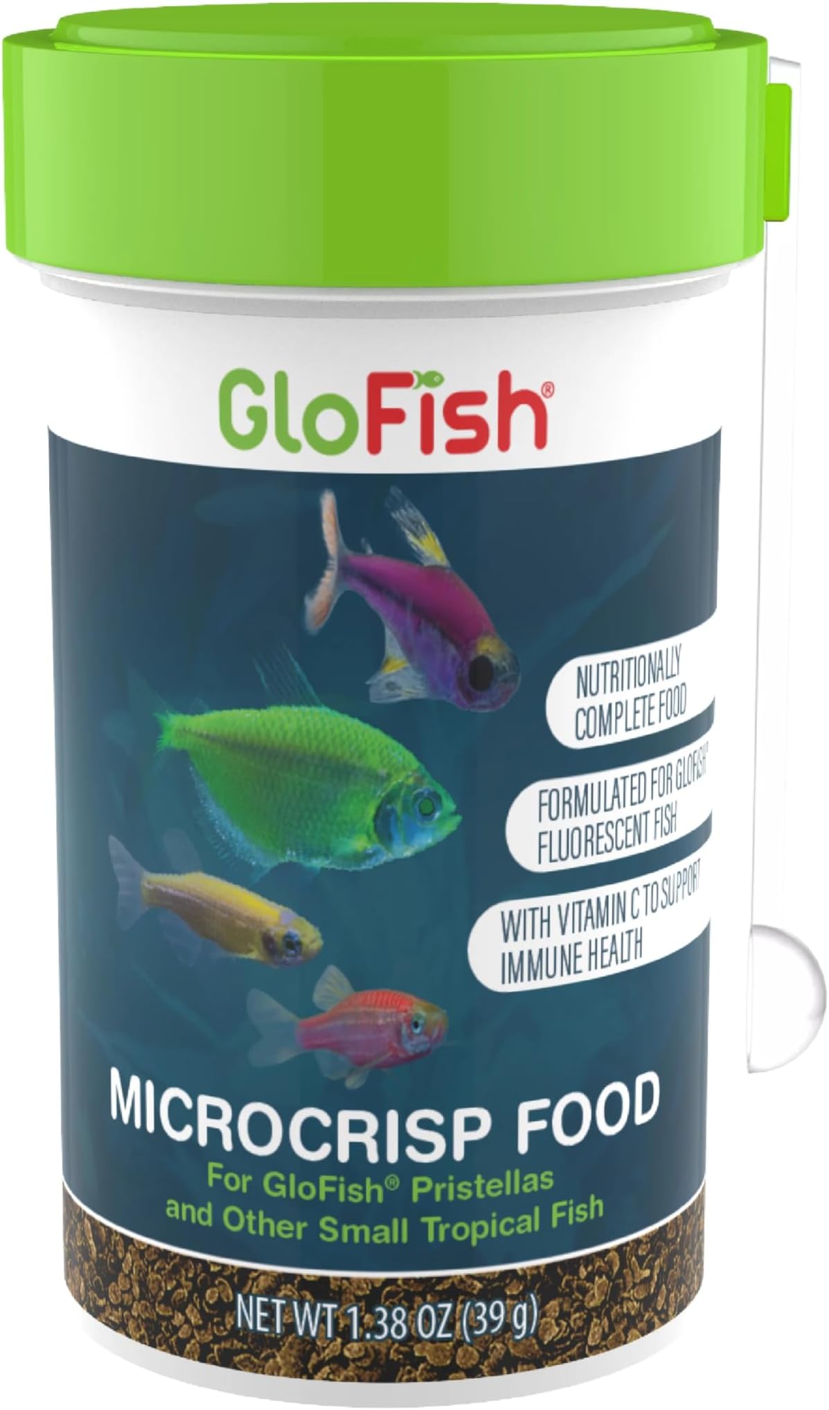 Microcrisp Food Nutritionally Complete Food for Small Tropical Fish, 1.38 Ounces