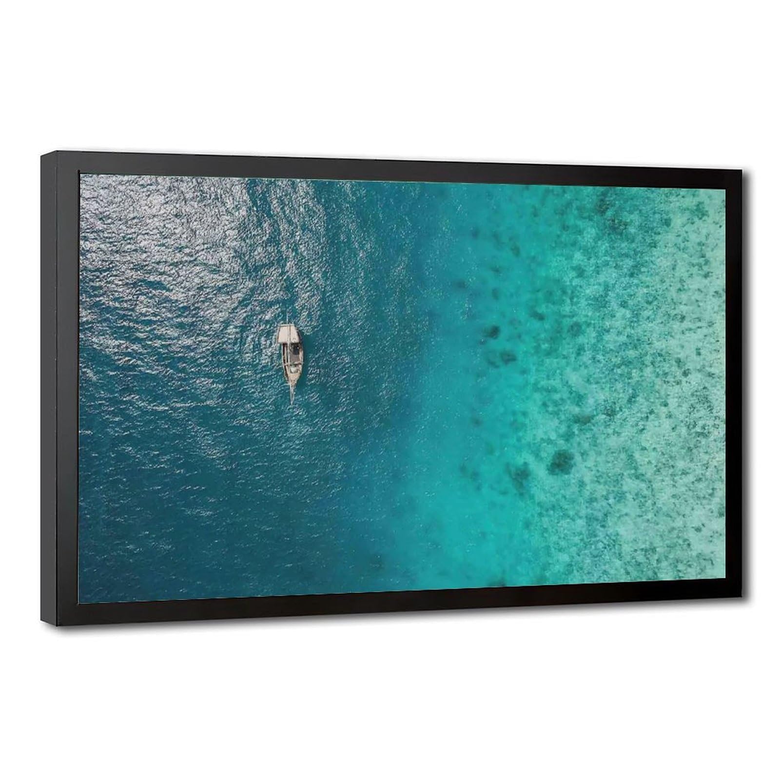 Bareronor Sea View Poster Canvas Poster Bedroom Decor Landscape Office Room Decor Gift 24" L X 36" W