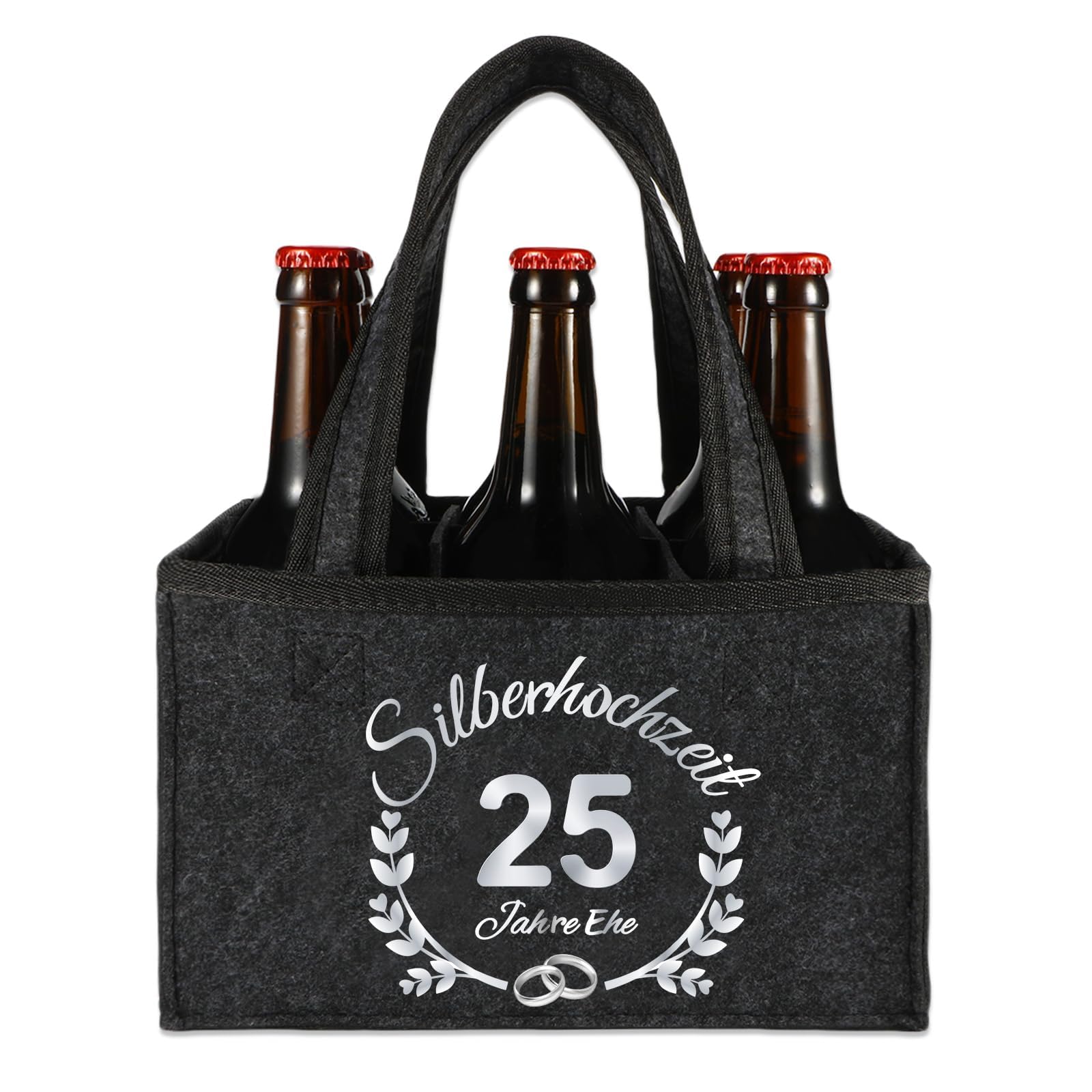 Anicy Weihnachten Geschenke Flaschentasche Filz, Lustige Geschenke für Männer und Frauen, Geburtstagsgeschenk für Männer und Frauen, Witzige Männergeschenke Männerhandtasche Bier