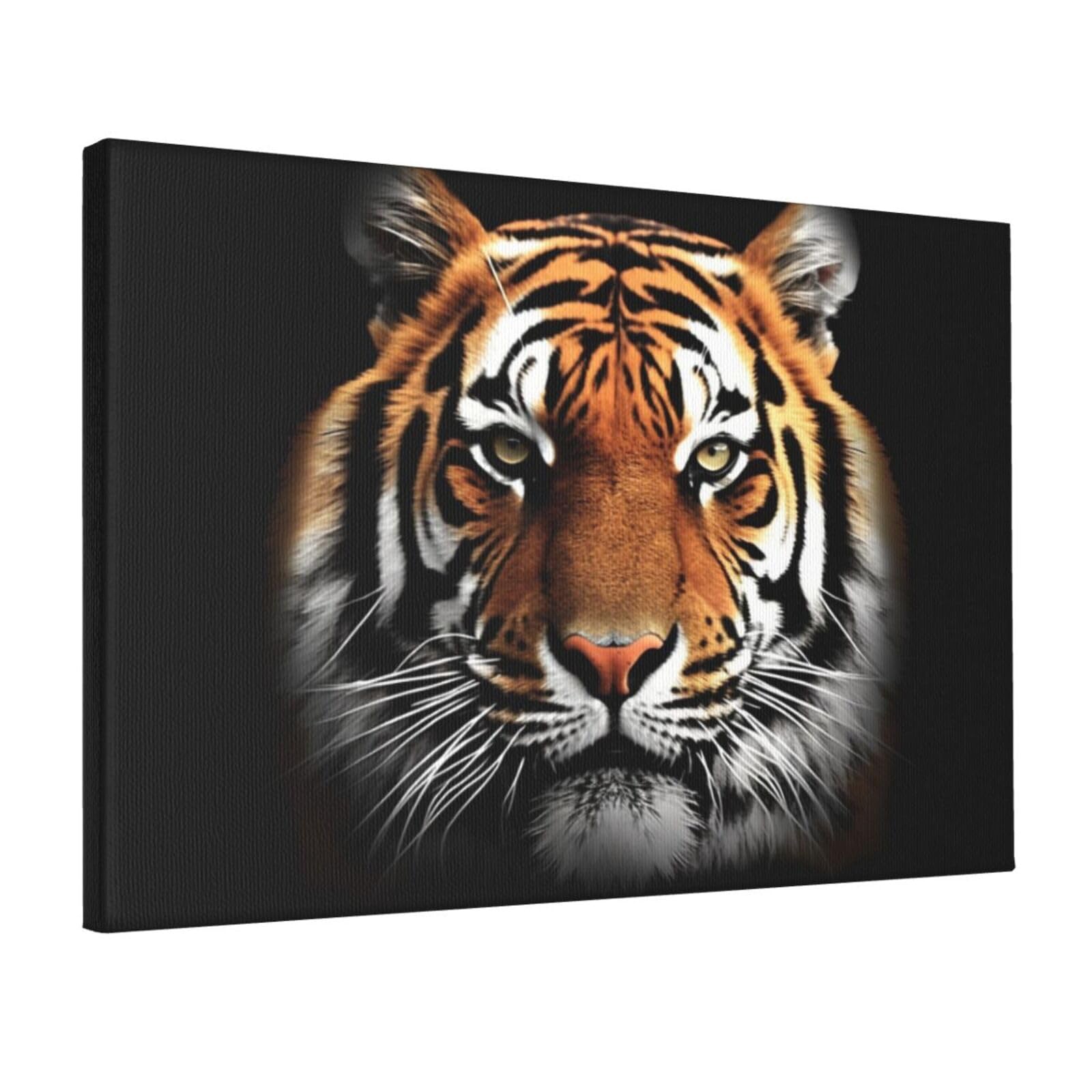 KLOPH Tiger Face Canvas Wall Art for Living Room 12"x18" Modern Artwork Painting for Bathroom Hanging Canvas Prints Aesthetic Wallart for Bedroom Kitchen Office Wall Decor