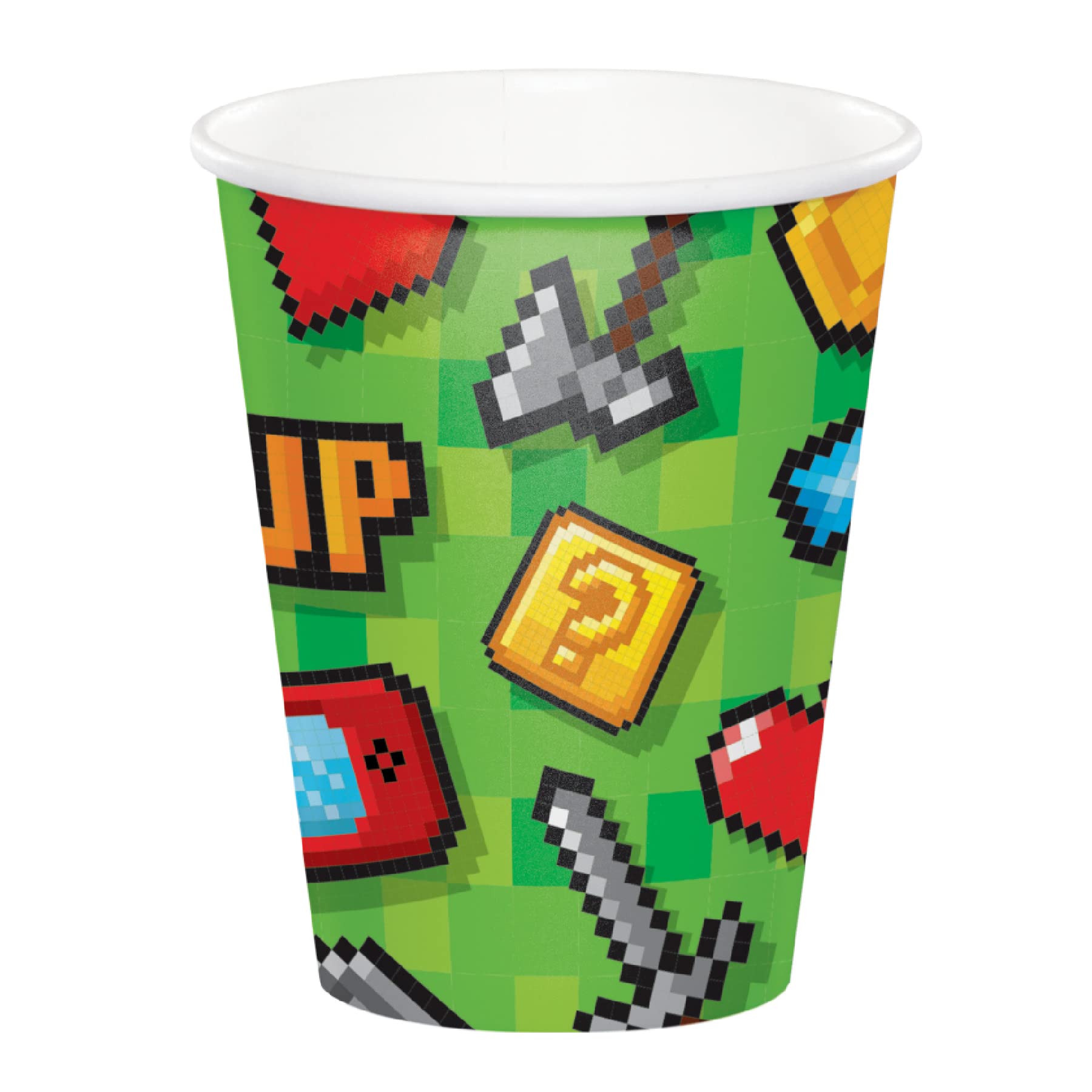 Wanna Party Video Game Paper Cups|Paper Cups for Hot and Cold Drinks|Disposable Paper Cups|Pack of 8 Cups (B0B8DRGWHX) Amazon Price History, Amazon Price Tracker