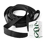 Scotamalone Stretching Strap Yoga Strap Physical Therapy for Home Workout, Exercise, Pilates and Gymnastics, 10 Loops Non-Elastic Stretch Bands with Aesthetic Packaging for Women & Men