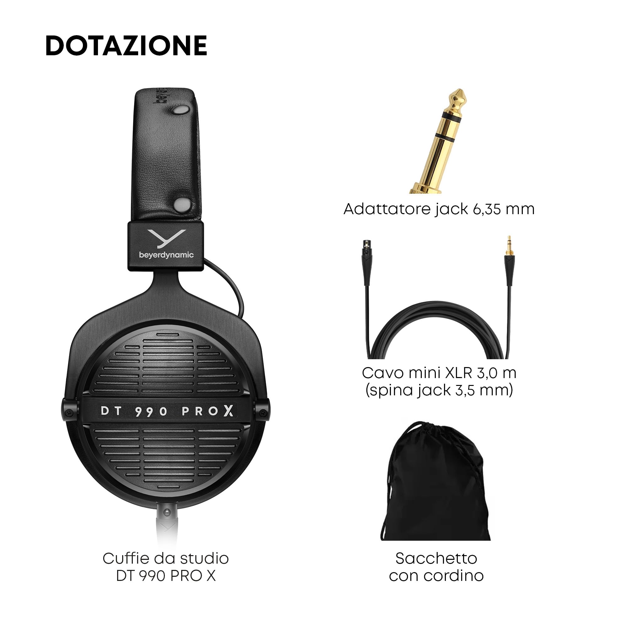 beyerdynamic DT 990 PRO X Cuffie da studio aperte, per ascolto critico e editing (aperte)