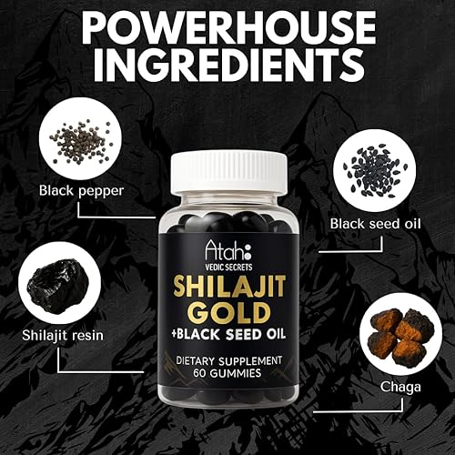 Miniatura 3 de Gomitas Atah Shilajit - 60 gomitas