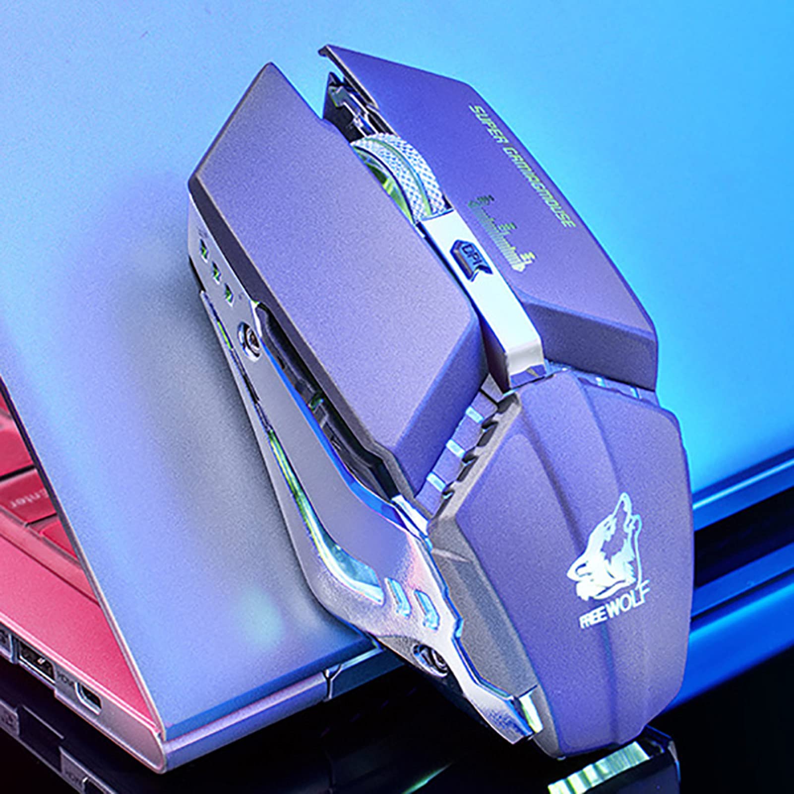 Amazon.co.jp: Free Wolf X11 ワイヤレスコンピュータマウス人間工学に