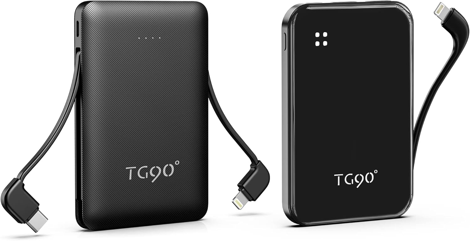 TG90° 2 Pack 4500mah and 6000mah Portable Phone Charger