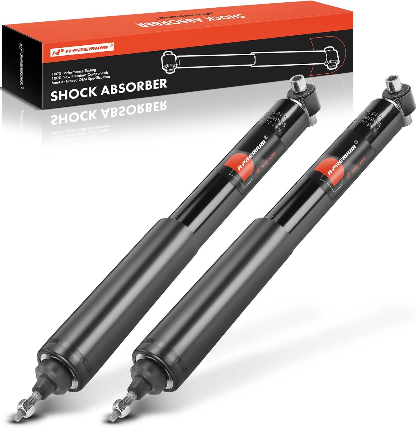 A-Premium Rear Suspension Shock Absorber Compatible with Ford Crown Victoria 2003-2011 & Mercury Marauder 2003-2004, 2-PC Set