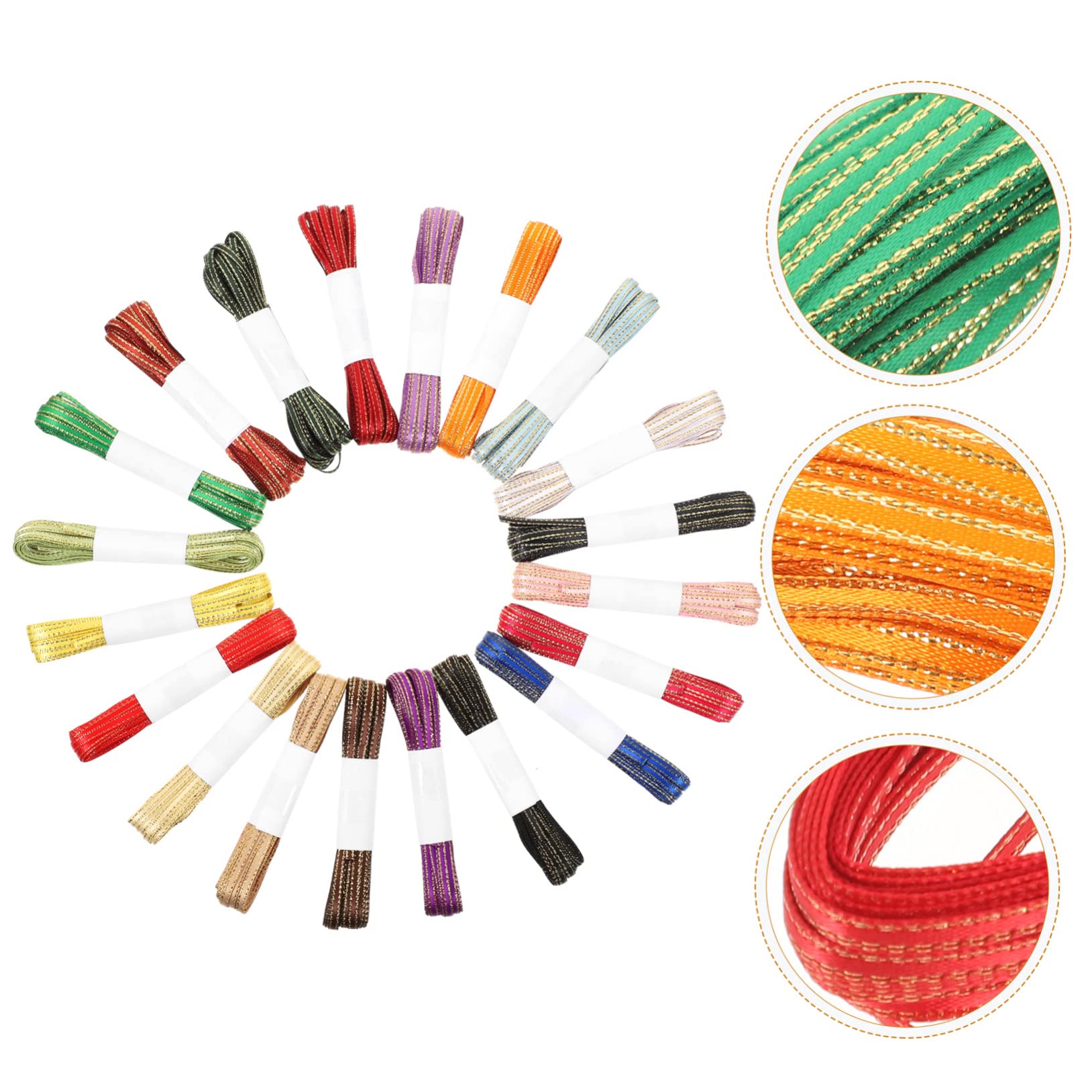 VILLCASE 40rollen Geschenkband Bastelband Farben Pro Für Diy-projekte Dekoration Schleifen Und Geschenkverpackungen Langlebig Und Vielseitig Einsetzbar