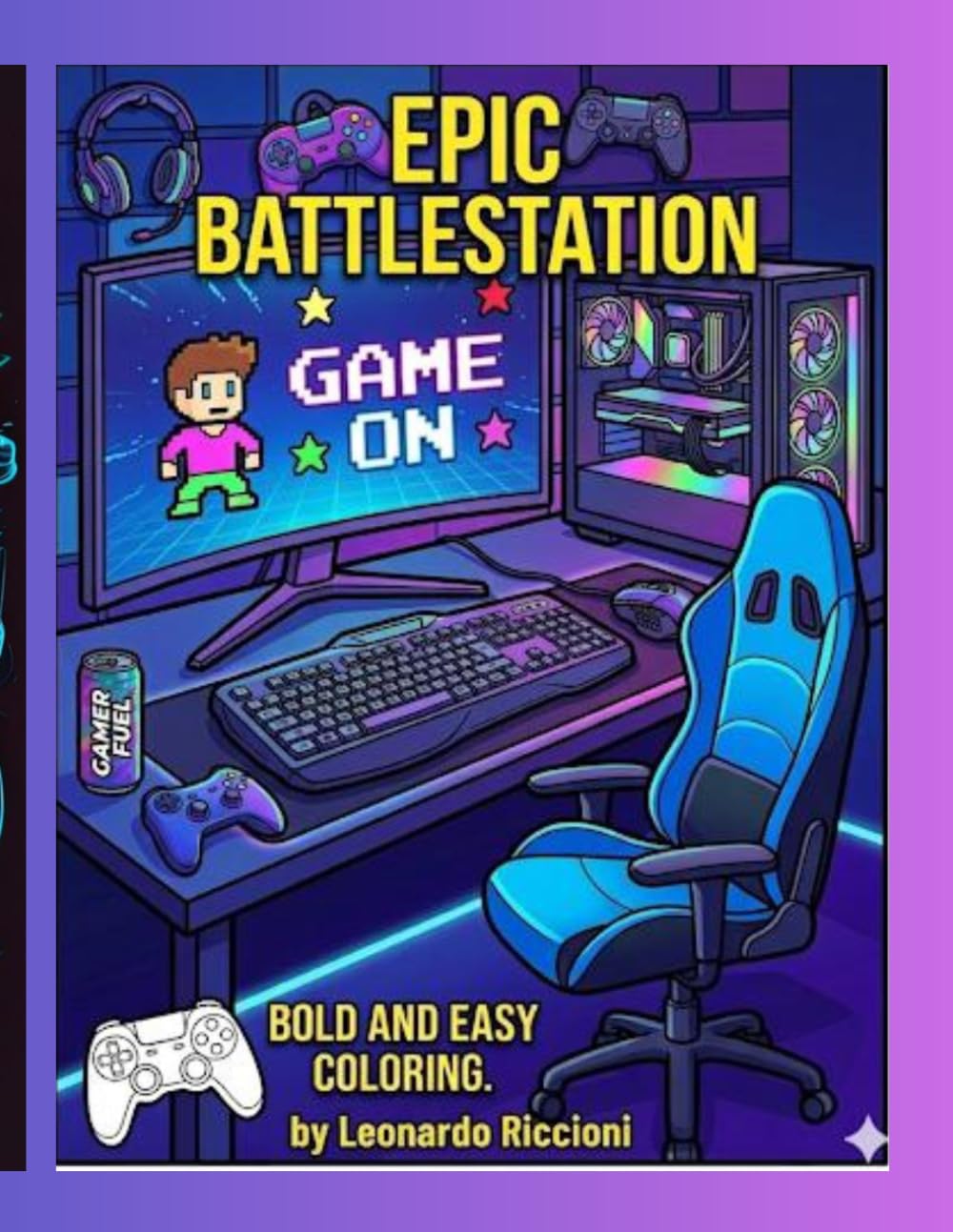 Epic battle station: Bold and Easy Colouring book