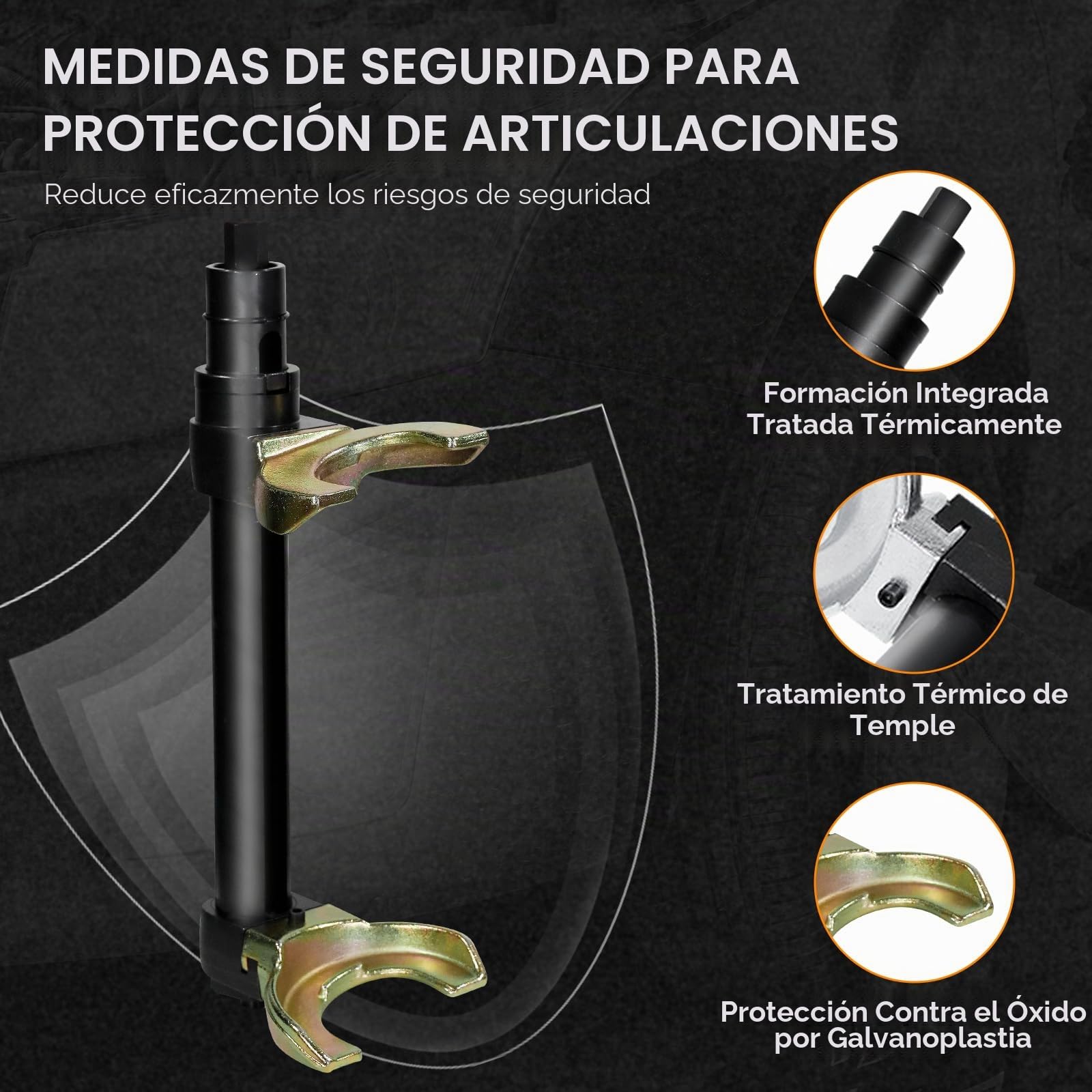 CCLIFE Compresor Muelles Amortiguador Mcpherson Compresor de Muelles Universal Sistema de suspensión Tensor de muelles
