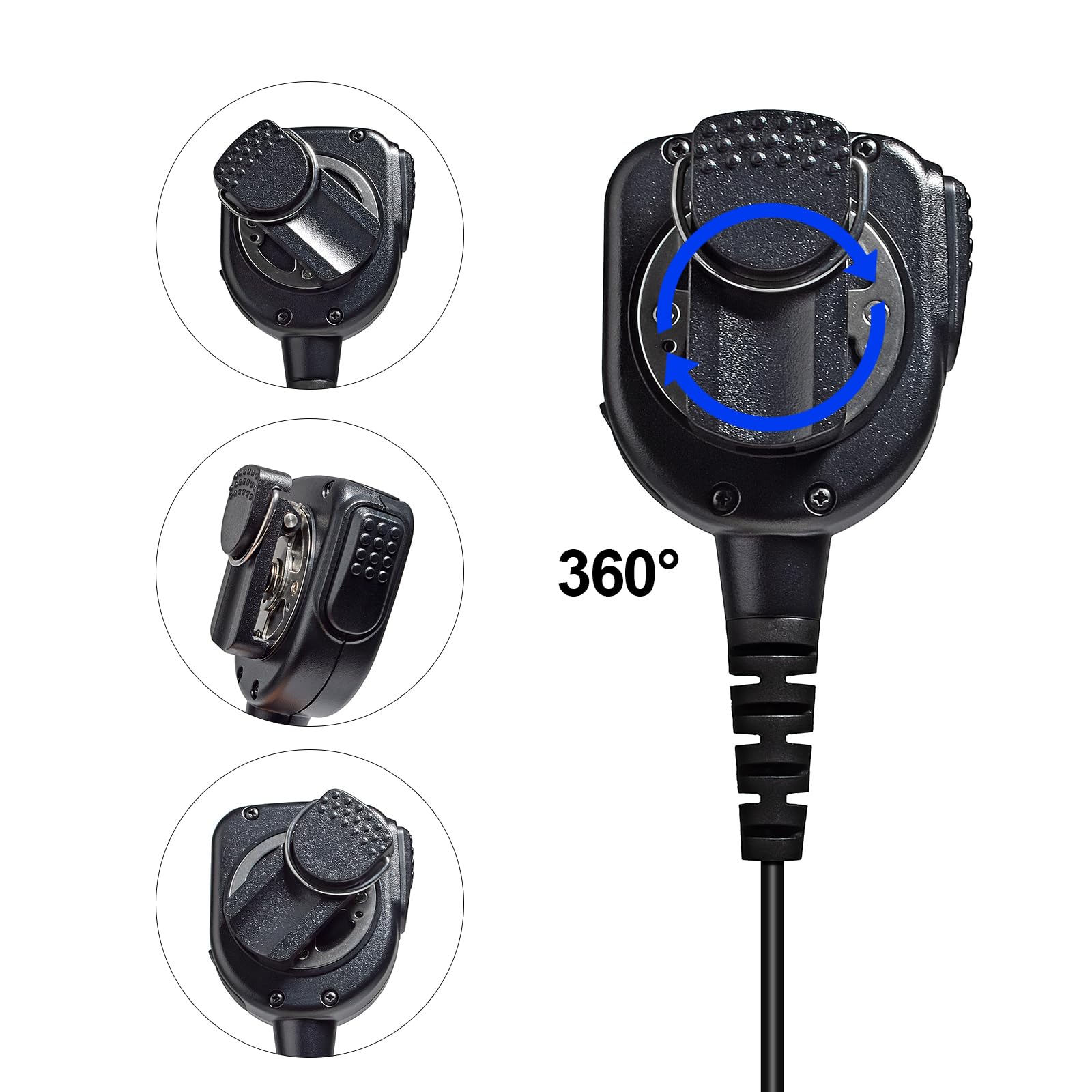 HYS Compatibile con Sepura, Sepura STP8000 e STP9000, accessori radio, microfono palmare e altoparlante