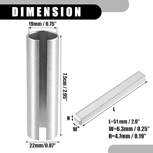 Miniatura 4 de 1 juego de adaptador universal de manga de cigüeñal de 3/4 a 7/8 pulgadas, adaptador de manga de cigüeñal para polea de motor de gasolina para