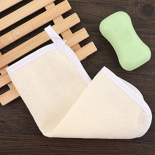 Miniatura 4 de ccHuDE 3 toallas de ducha exfoliantes de nailon, toalla de lavado corporal, toalla de limpieza para la cara y el cuerpo, toalla de baño de tejido