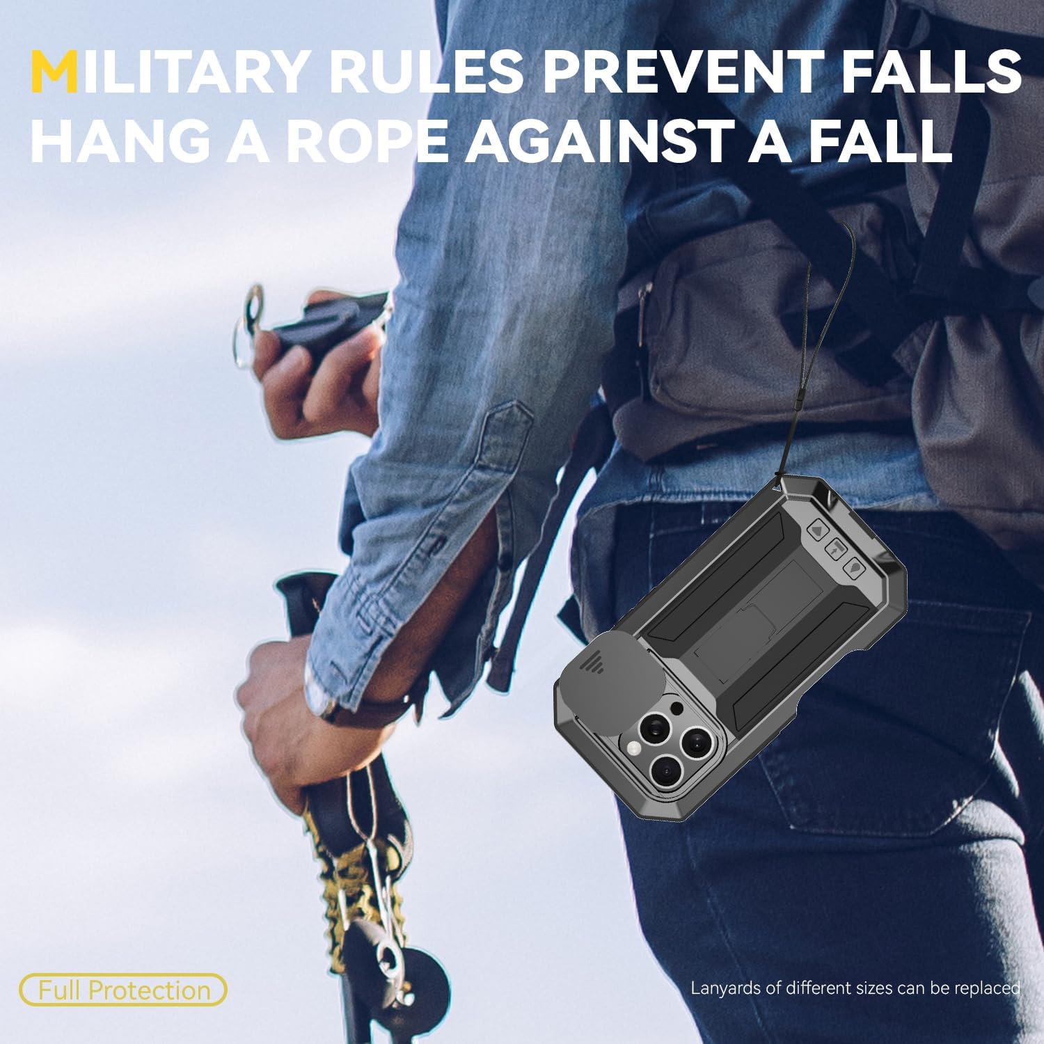 Compatible For iPhone 16 Pro Max 5G Case, Aluminum Metal Gorilla Glass Shockproof Military Heavy Duty Sturdy Protector Cover Hard Case with Sliding Camera Cover & Screen Protector & Kickstand (Black)