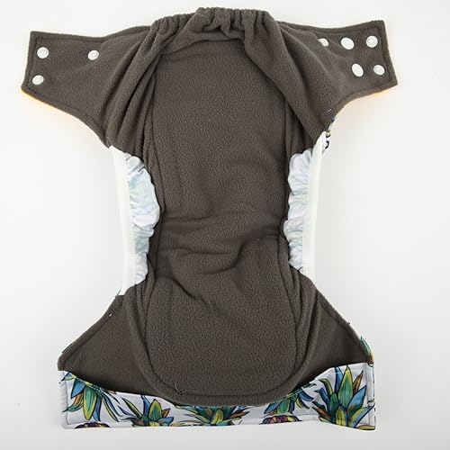 Miniatura 6 de 3 AIll in One Night AIO - Pañales de tela integrados en carbón de bambú, reutilizables, lavables, (paquete de flechas y piña)