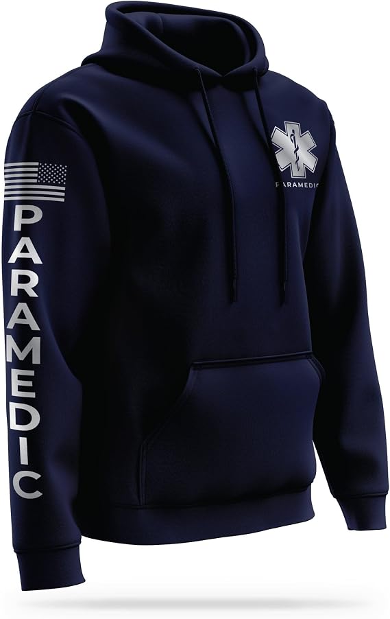 13Fifty 13FA PARAMEDIC Reflective Utility Hoodie - High Visibility Safety Apparel - 100% Polyester Quick Dry Comfort.
