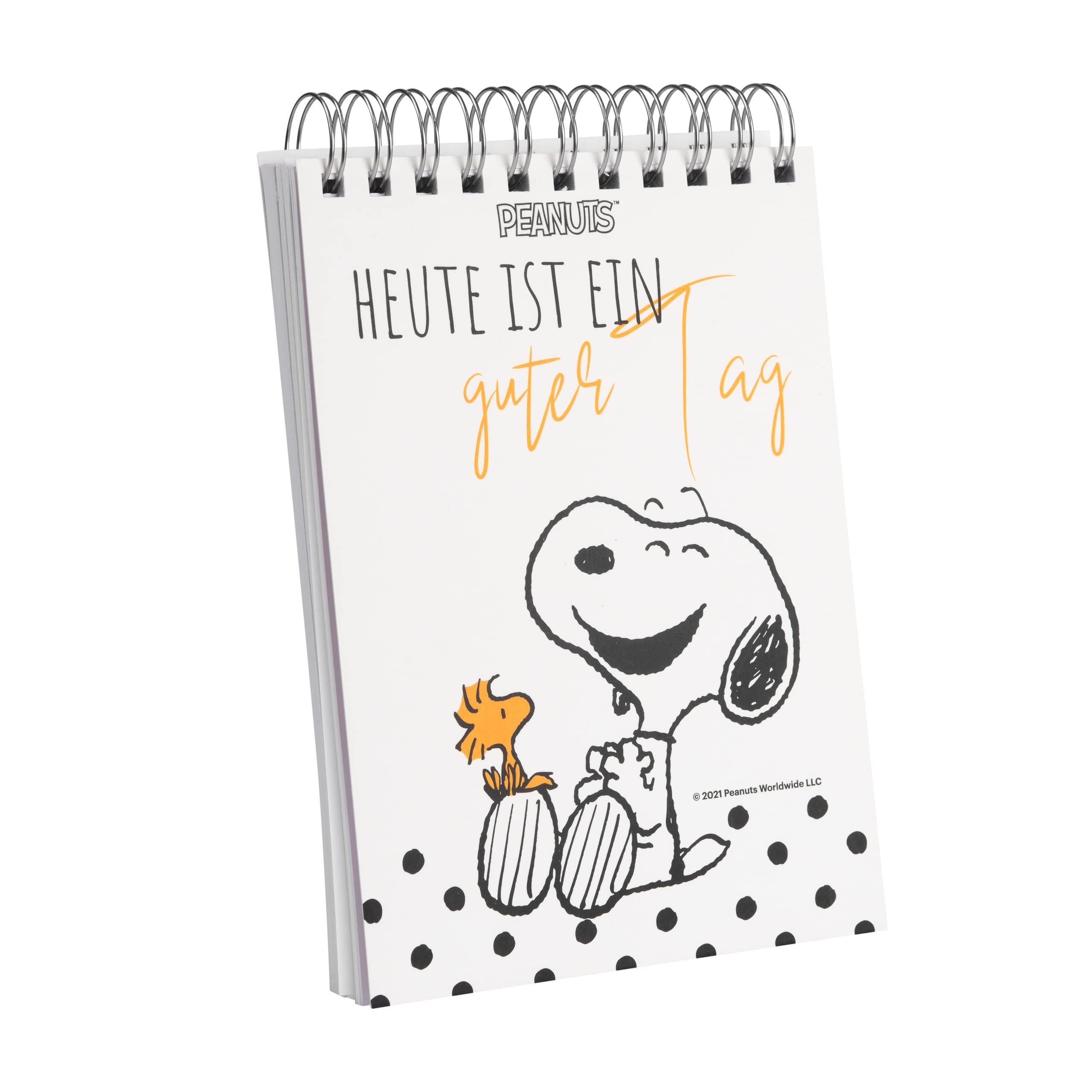 United Labels The Peanuts notepad Snoopy - Today is a good day perforated dotted 100 sheets ring notepad