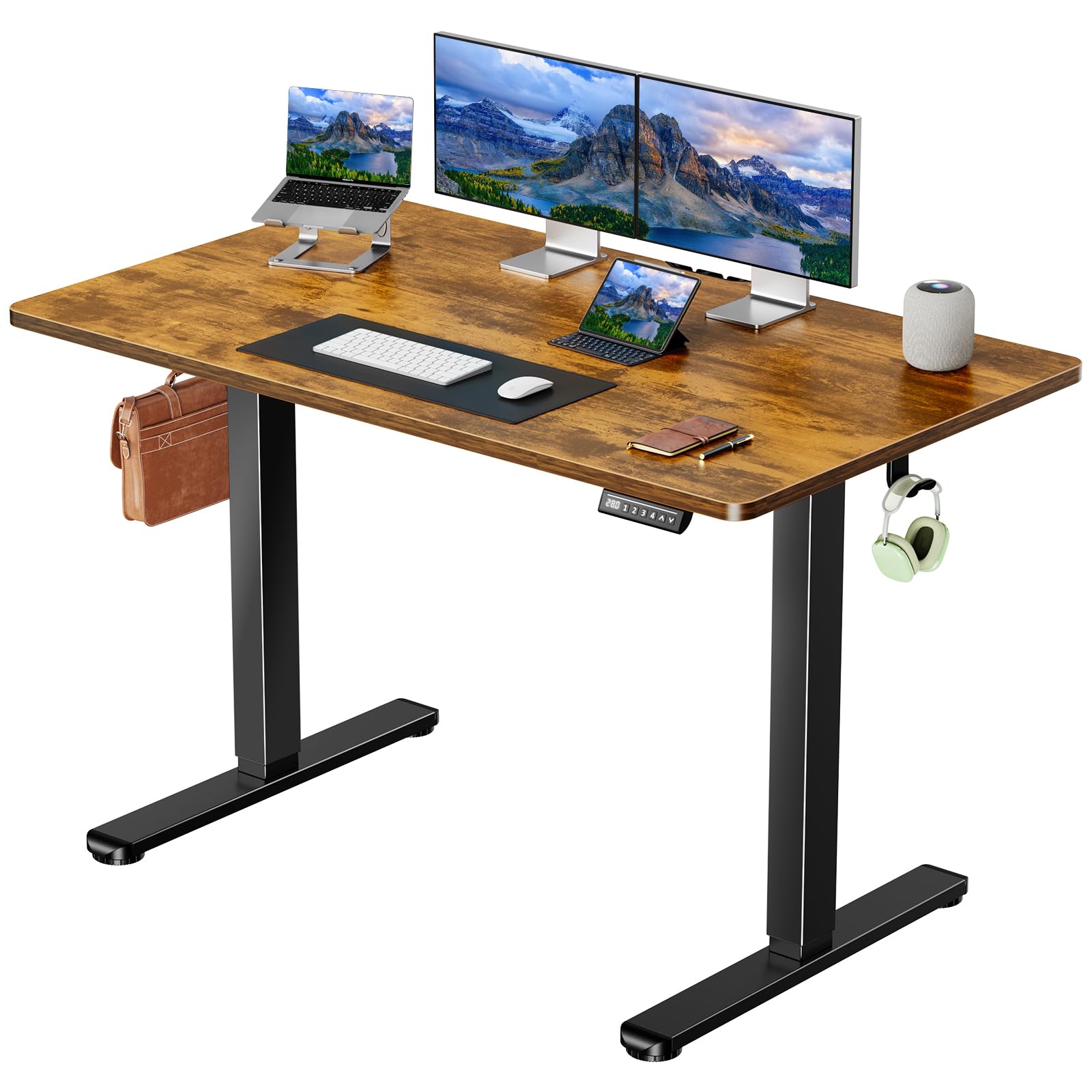 marsail electric standing desk with one-whole piece desktop4834x3034 height adjustable office gaming computer desk with deeper tabletophome office stand up desk with 4 memory presetsdesk for bedroom